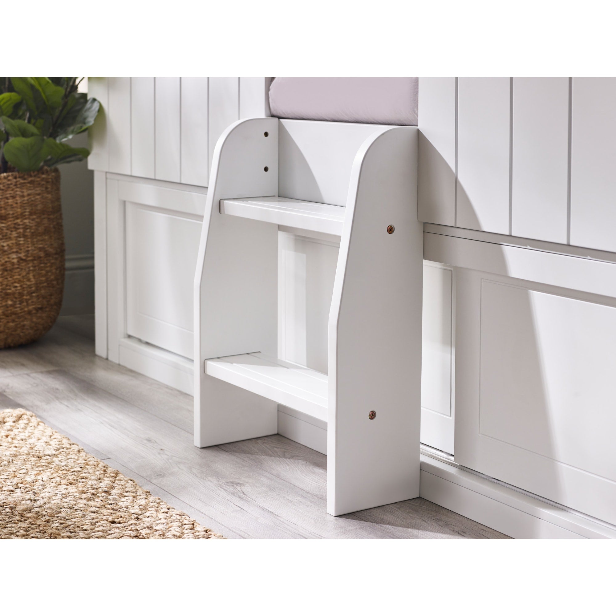 Acorn Treehouse Midsleeper & Storage Unit - White