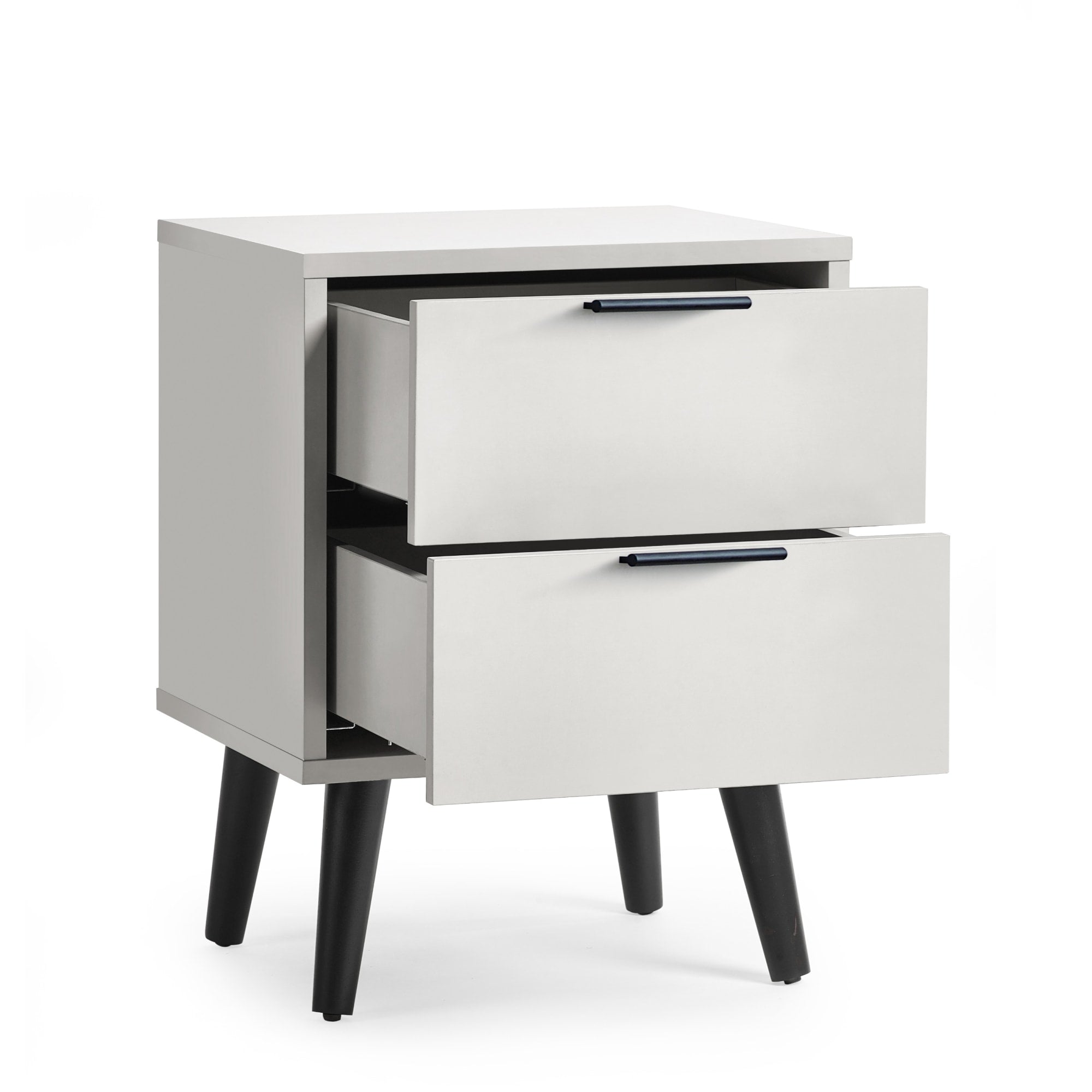 Alba 2 Drawer Bedside - Silk Grey