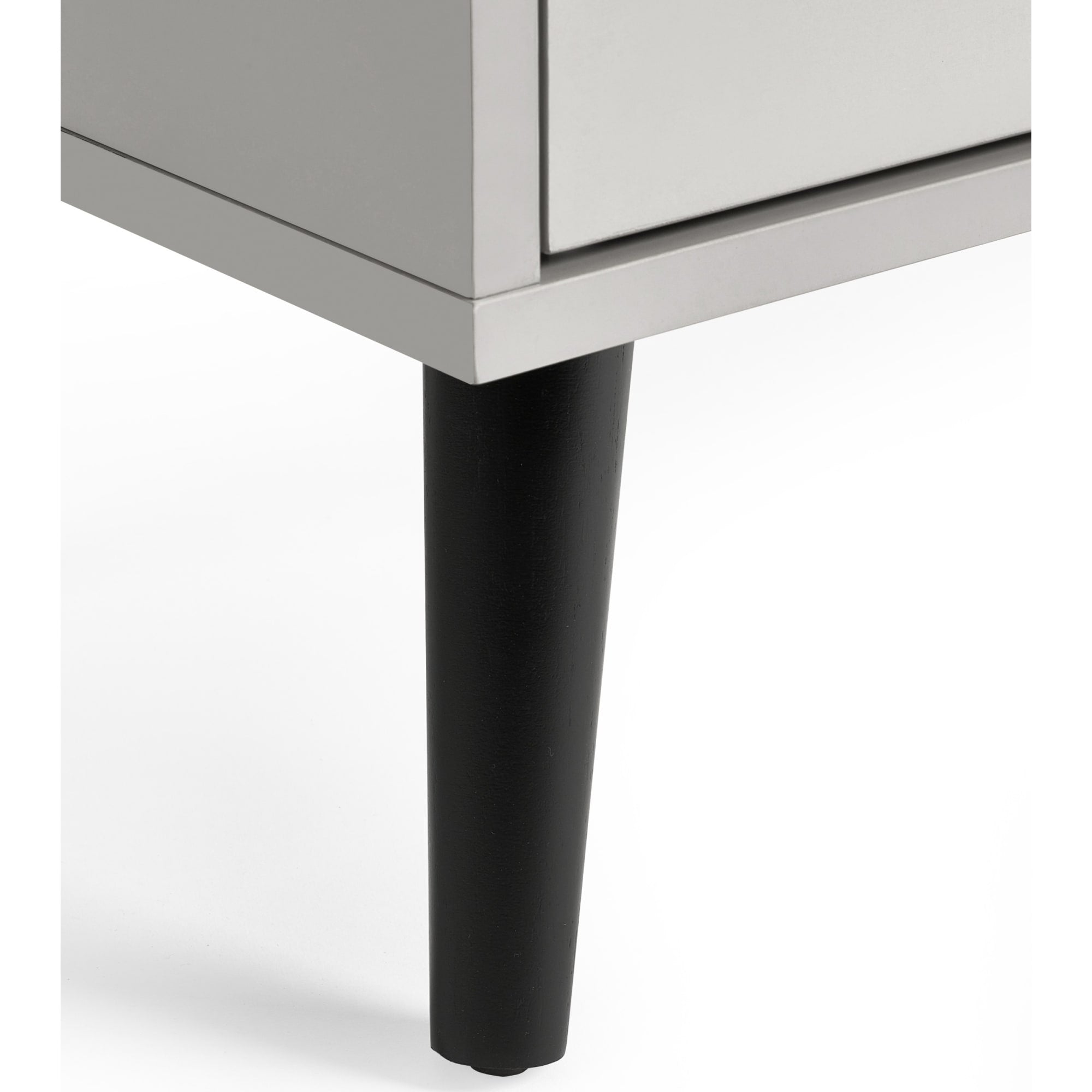 Alba 2 Drawer Bedside - Silk Grey