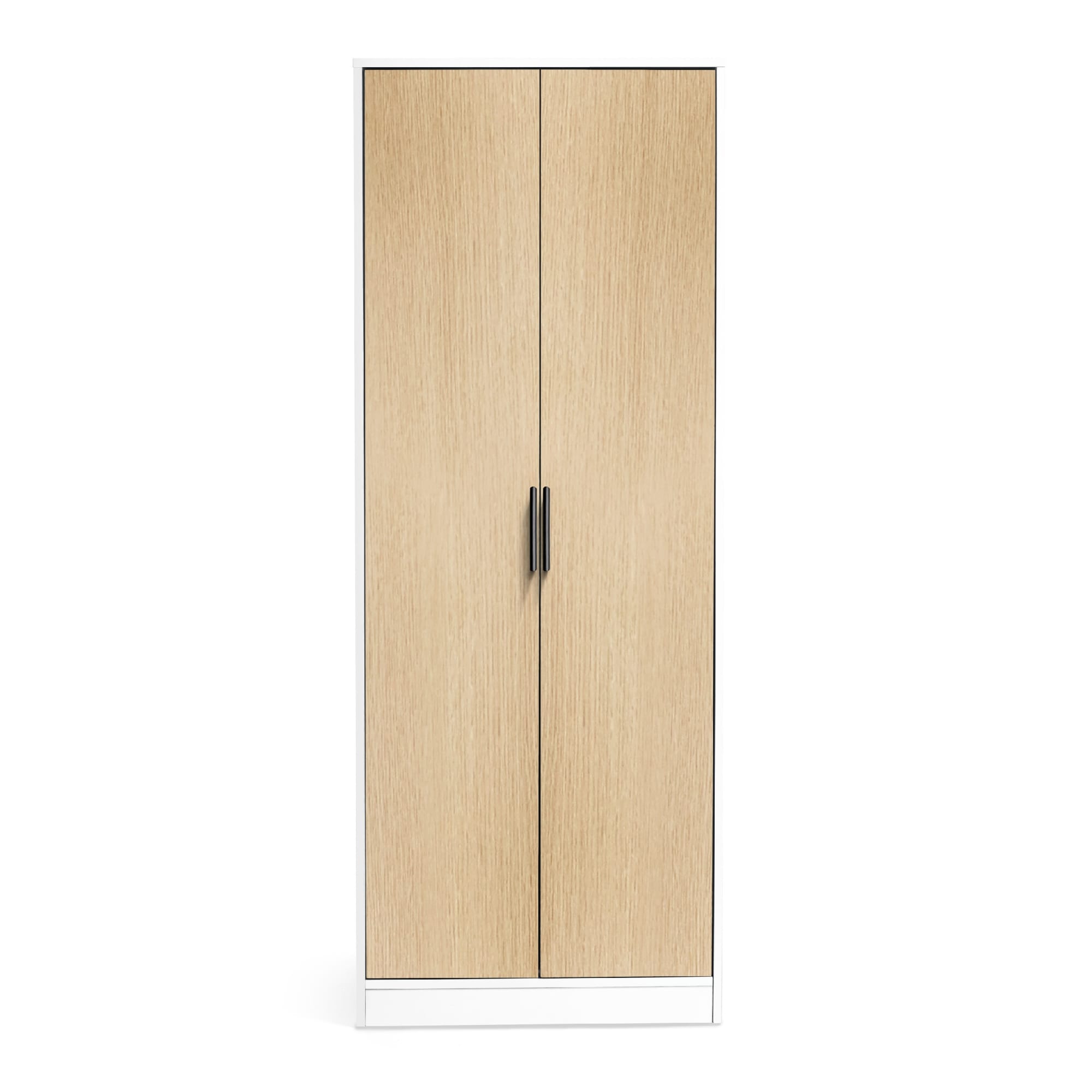 Alba 2 Door Wardrobe - White/Oak