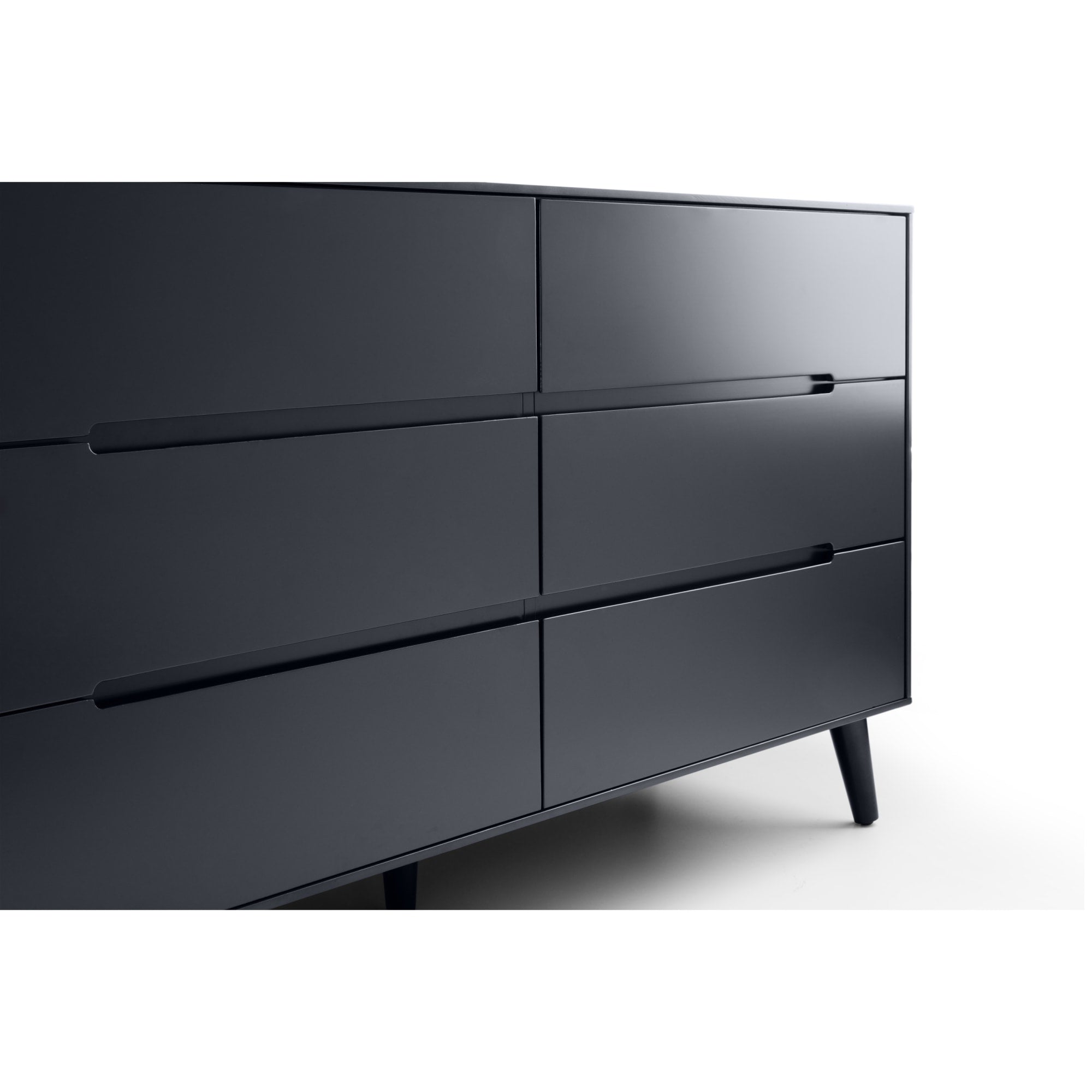 Alicia 6 Drawer Wide Chest - Anthracite
