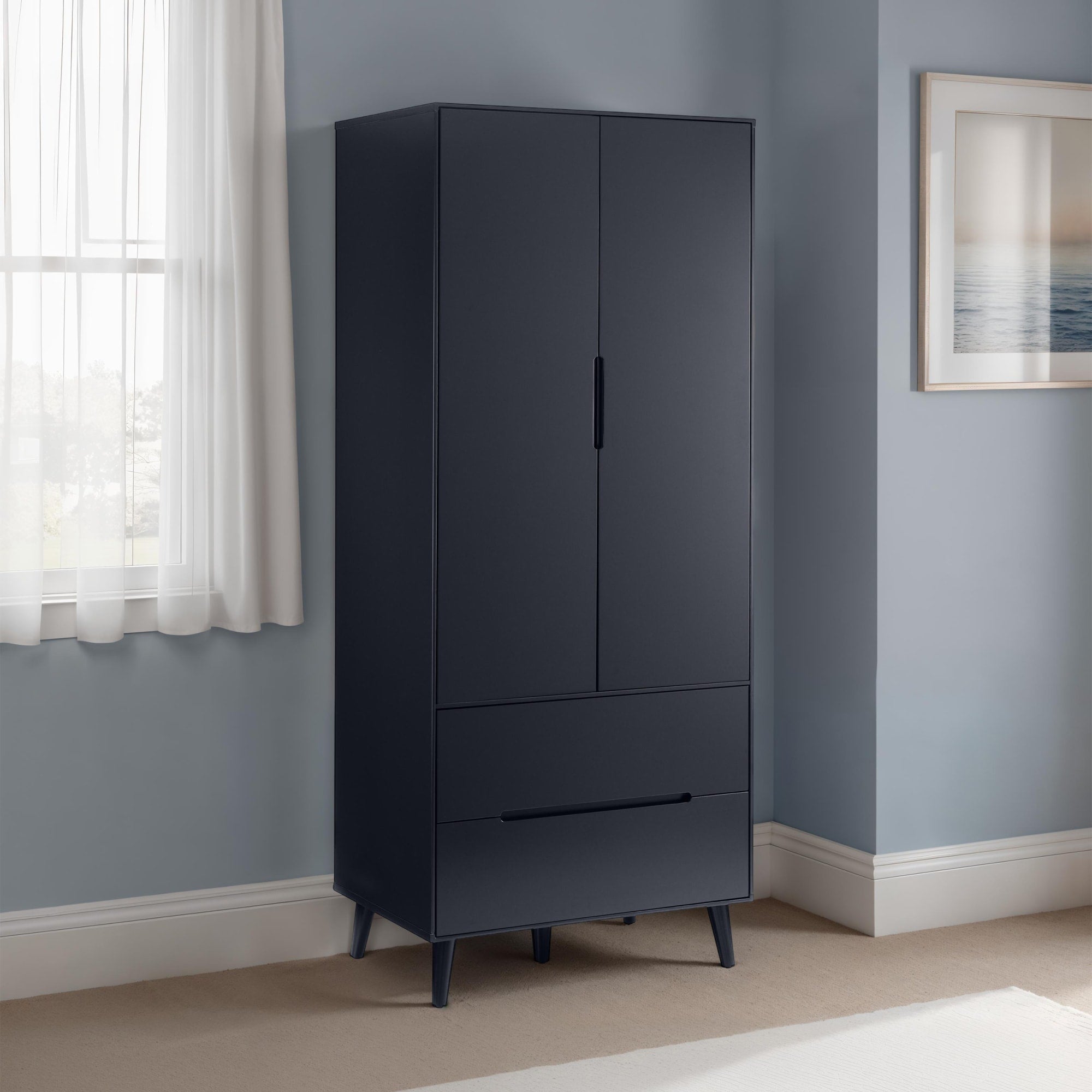 Alicia Combination Wardrobe - Anthracite