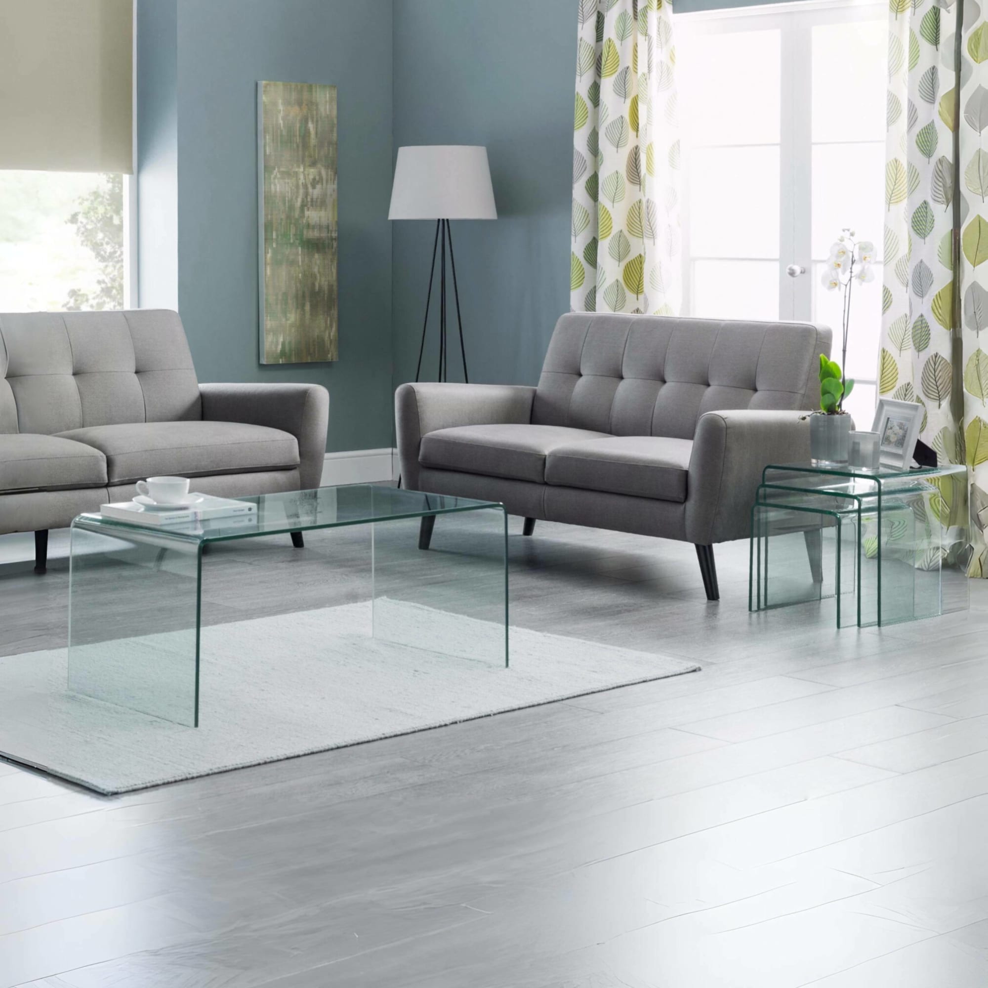 Amalfi Bent Glass Nest Of Tables