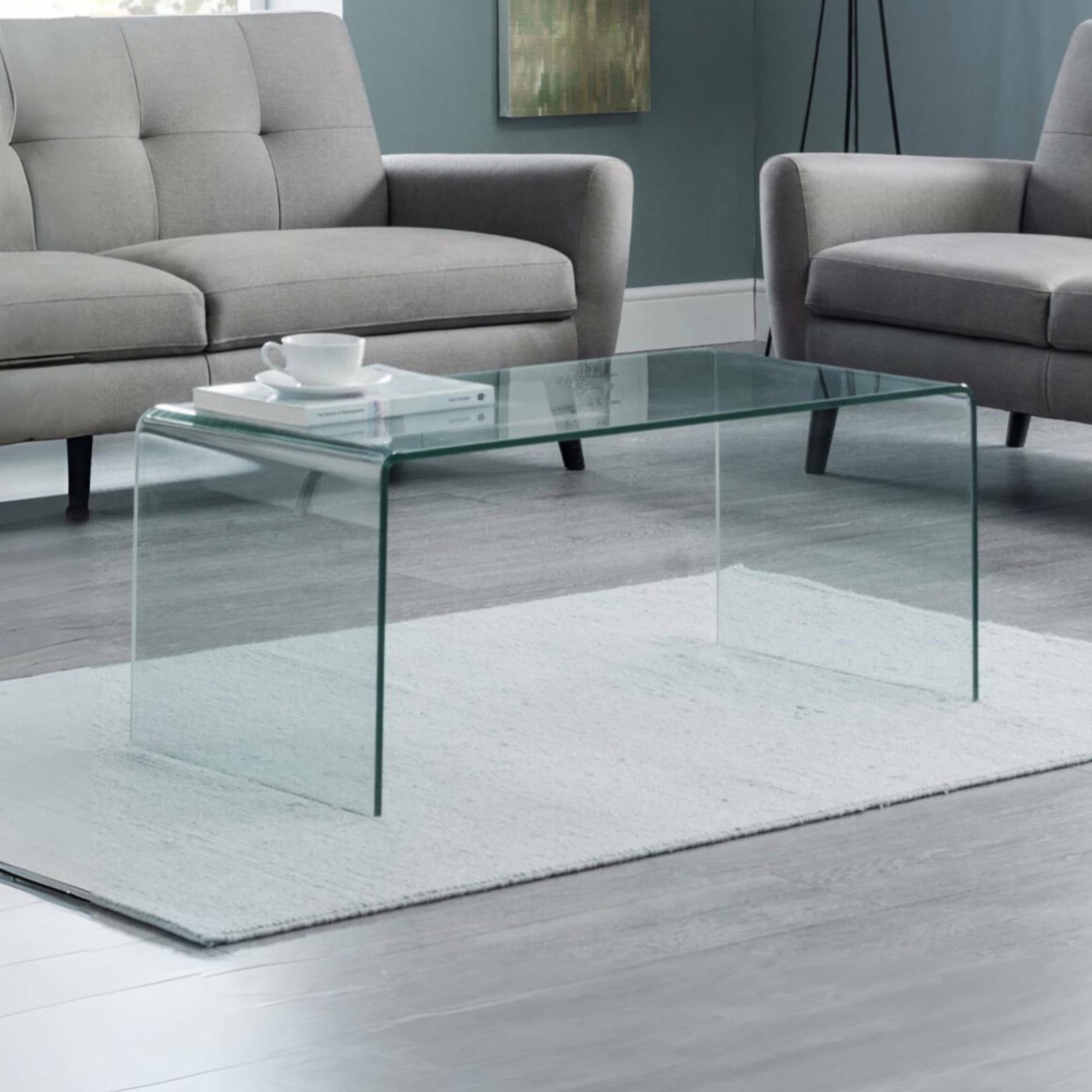 Amalfi Bent Glass Coffee Table