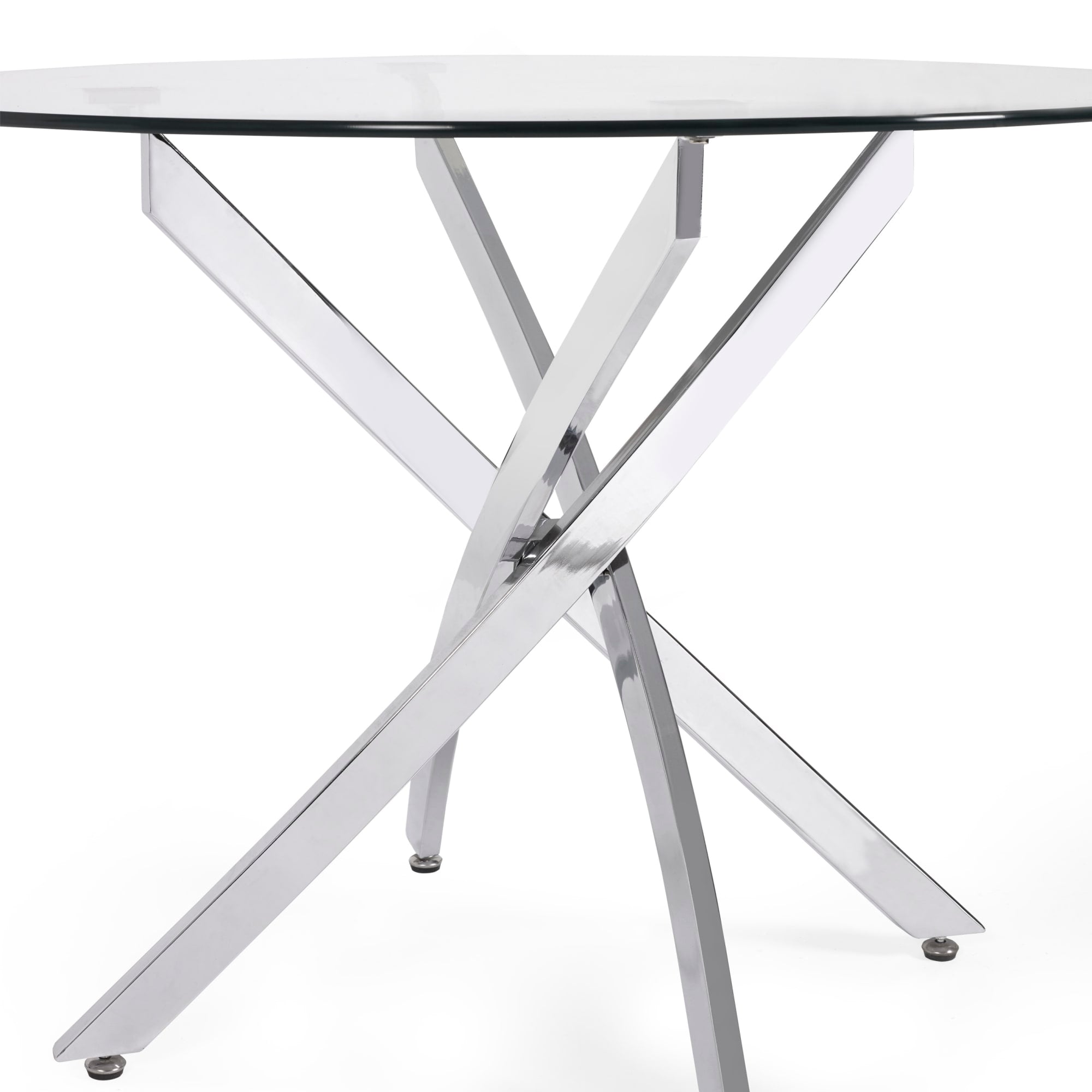 Anderson Round Glass Dining Table