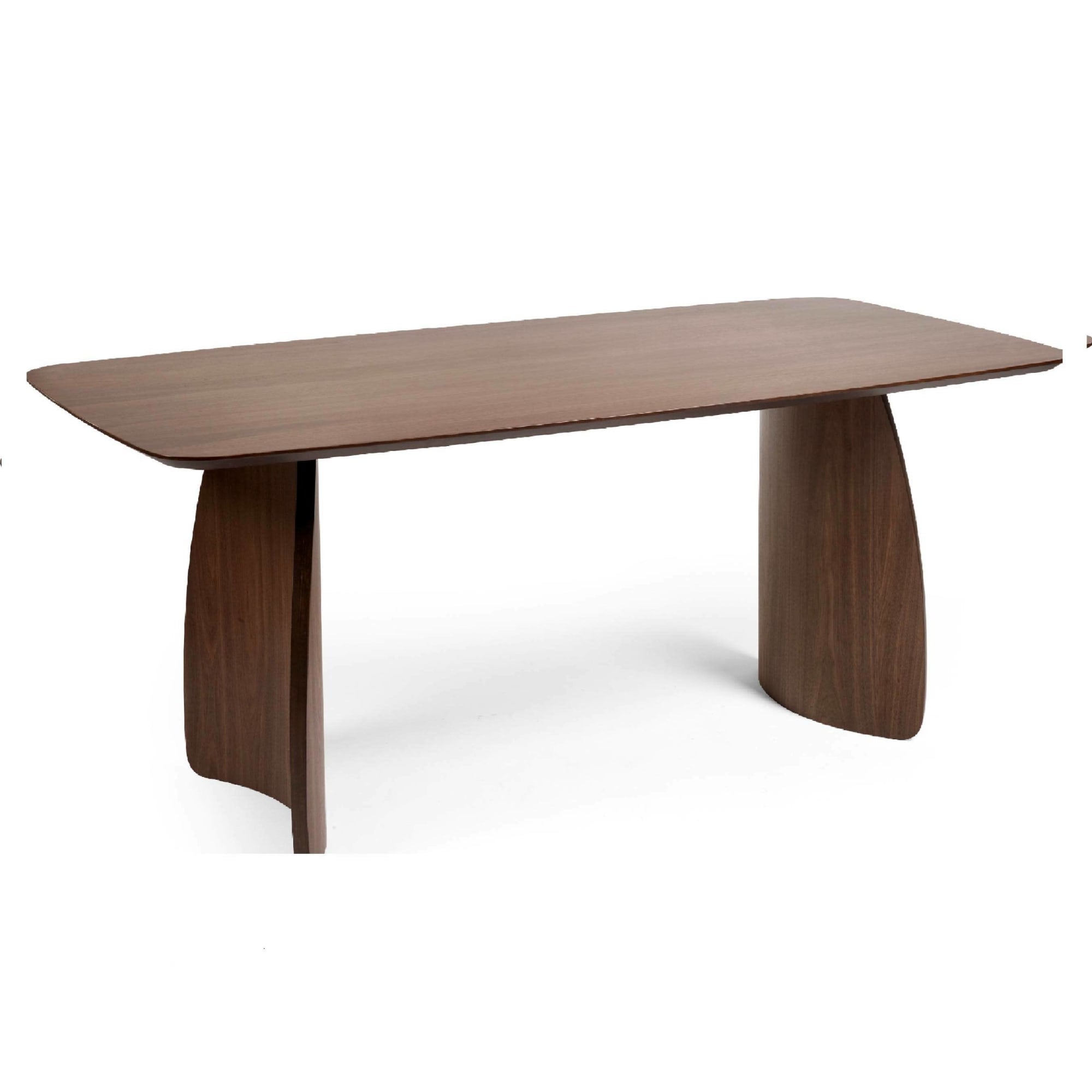 Artemis Curved Leg Walnut Dining Table