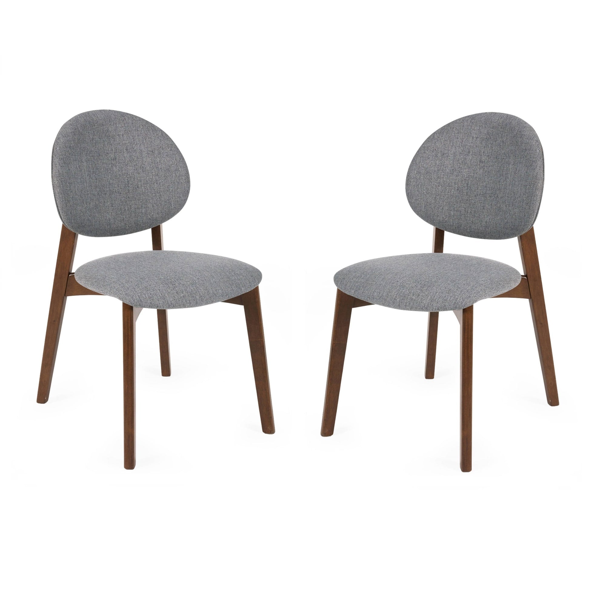 Set of 2 Artemis Walnut and Grey Dining Chairs