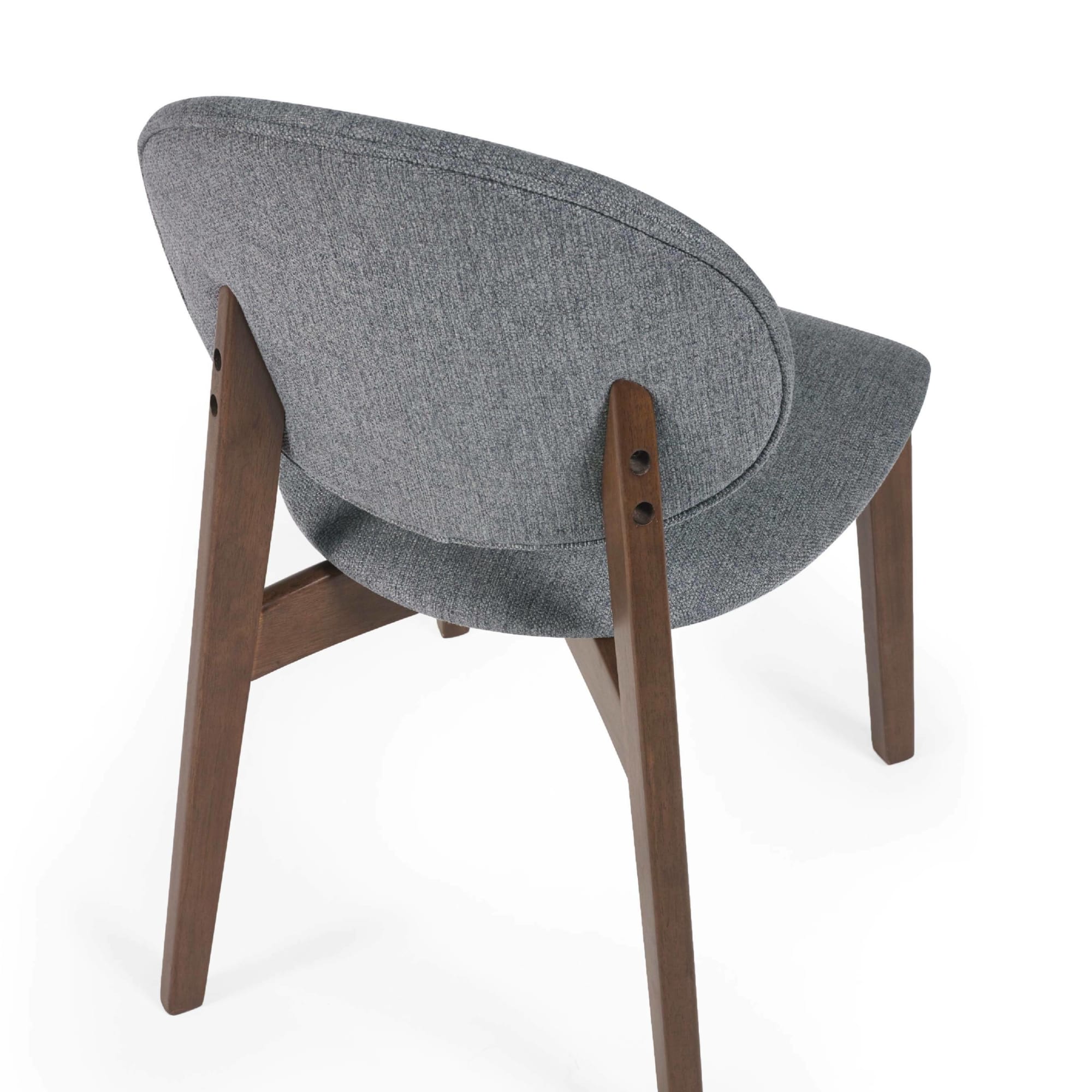 Set of 2 Artemis Walnut and Grey Dining Chairs