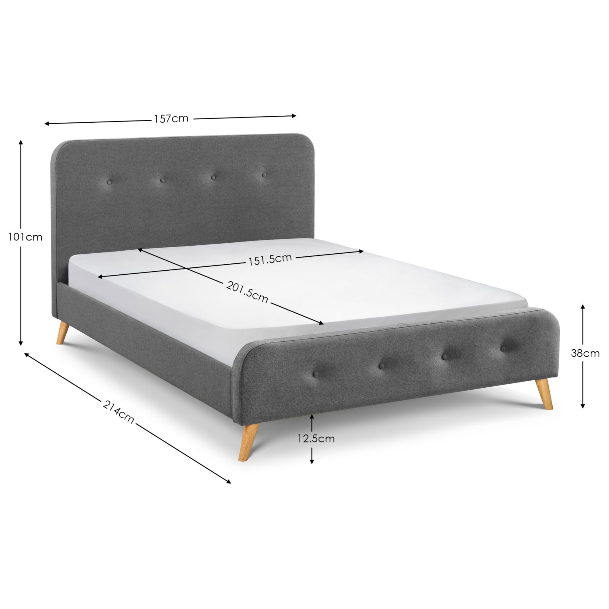 Astrid 150cm King Bed