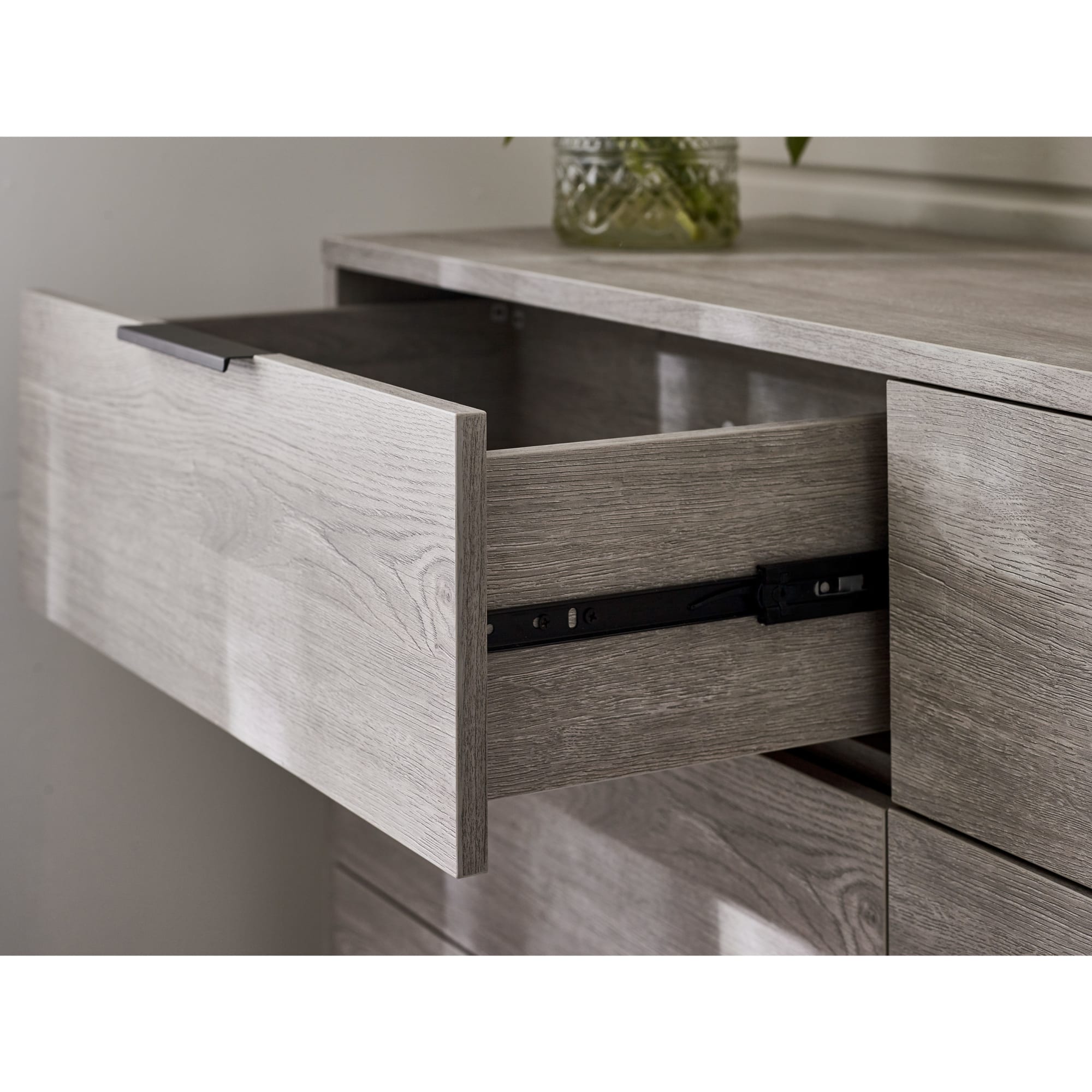Bali 6 Drawer Wide Chest - Grey Oak