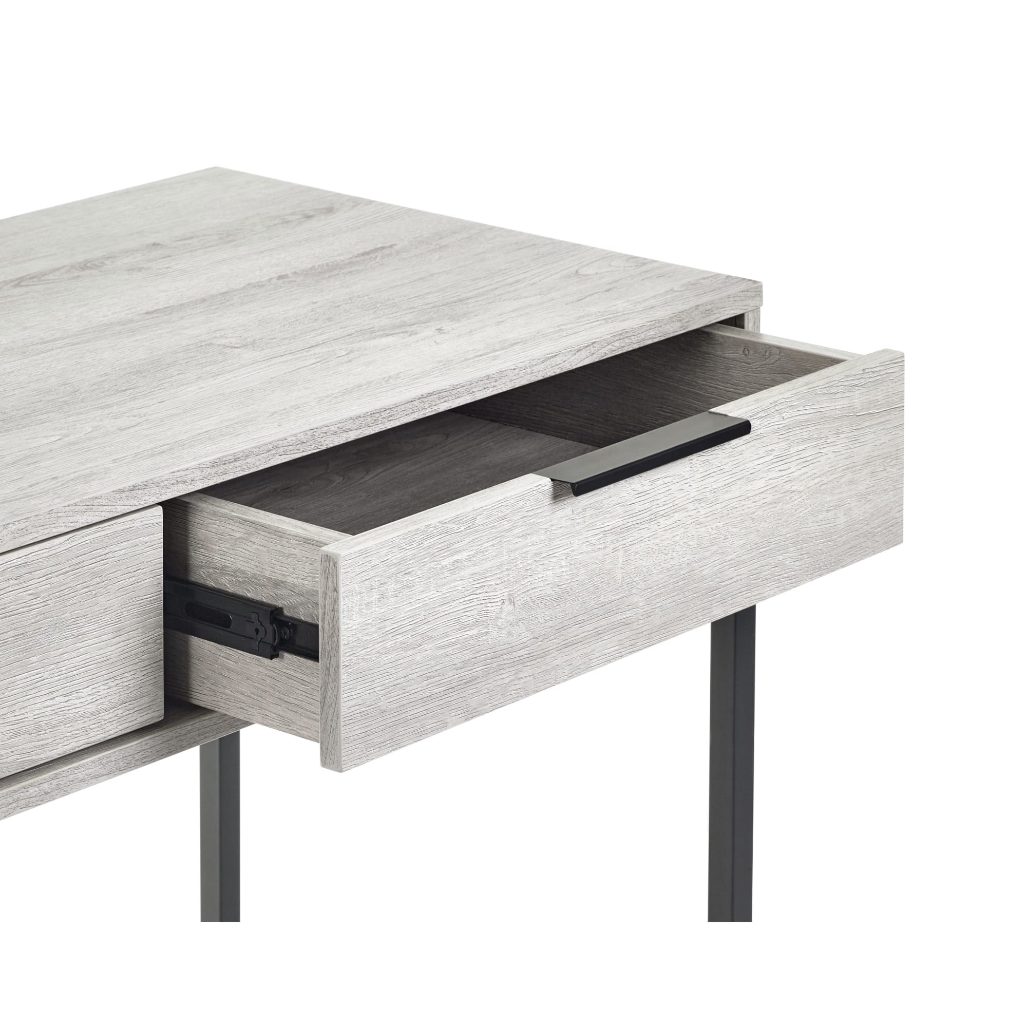 Bali 2 Drawer Dressing Table/Desk - Grey Oak