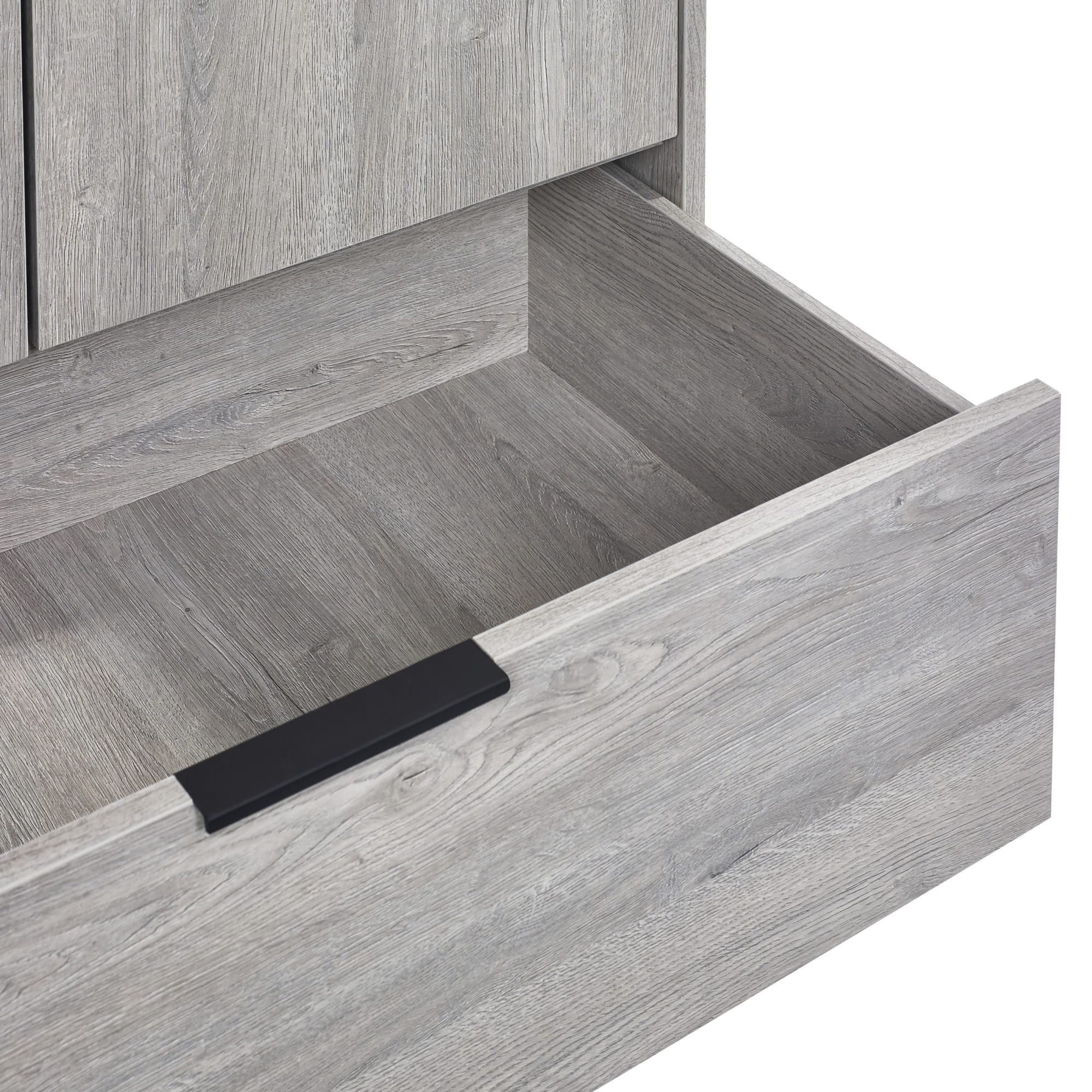 Bali 2 Door 1 Drawer Wardrobe - Grey Oak