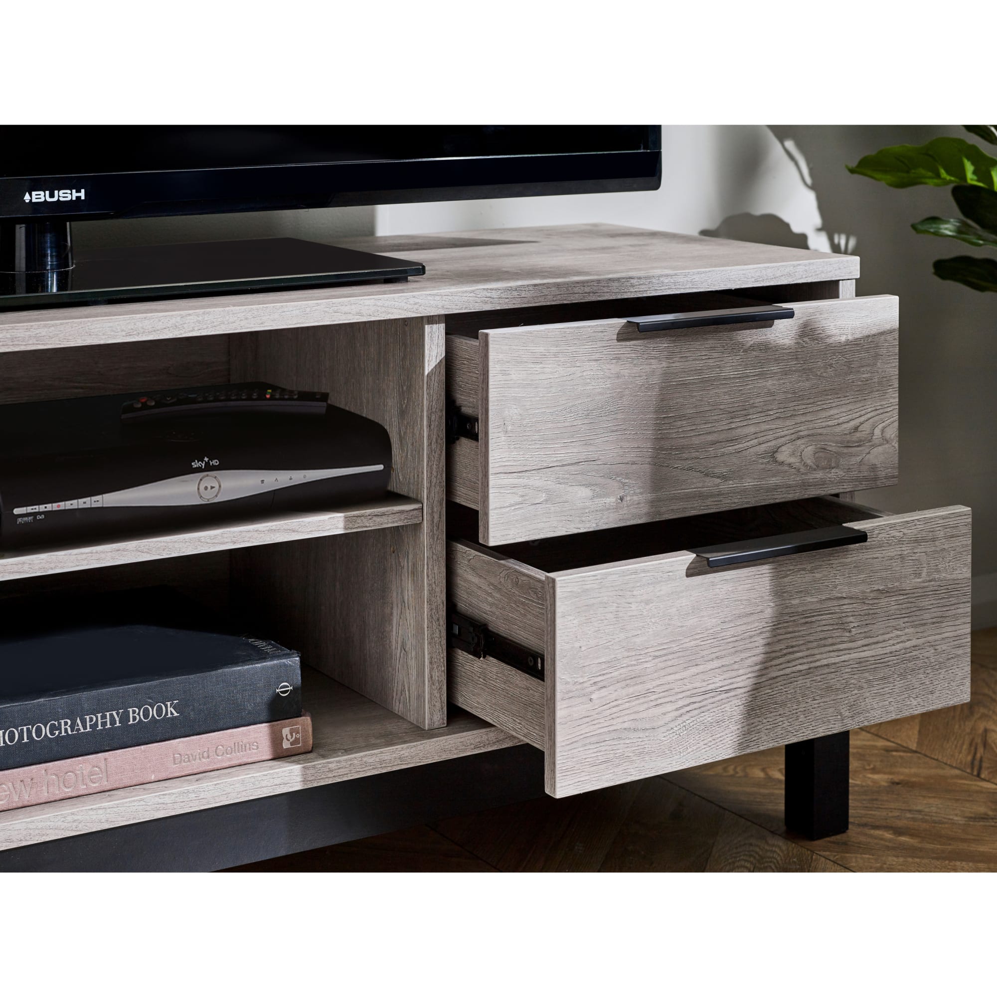 Bali Tv Unit - Grey Oak