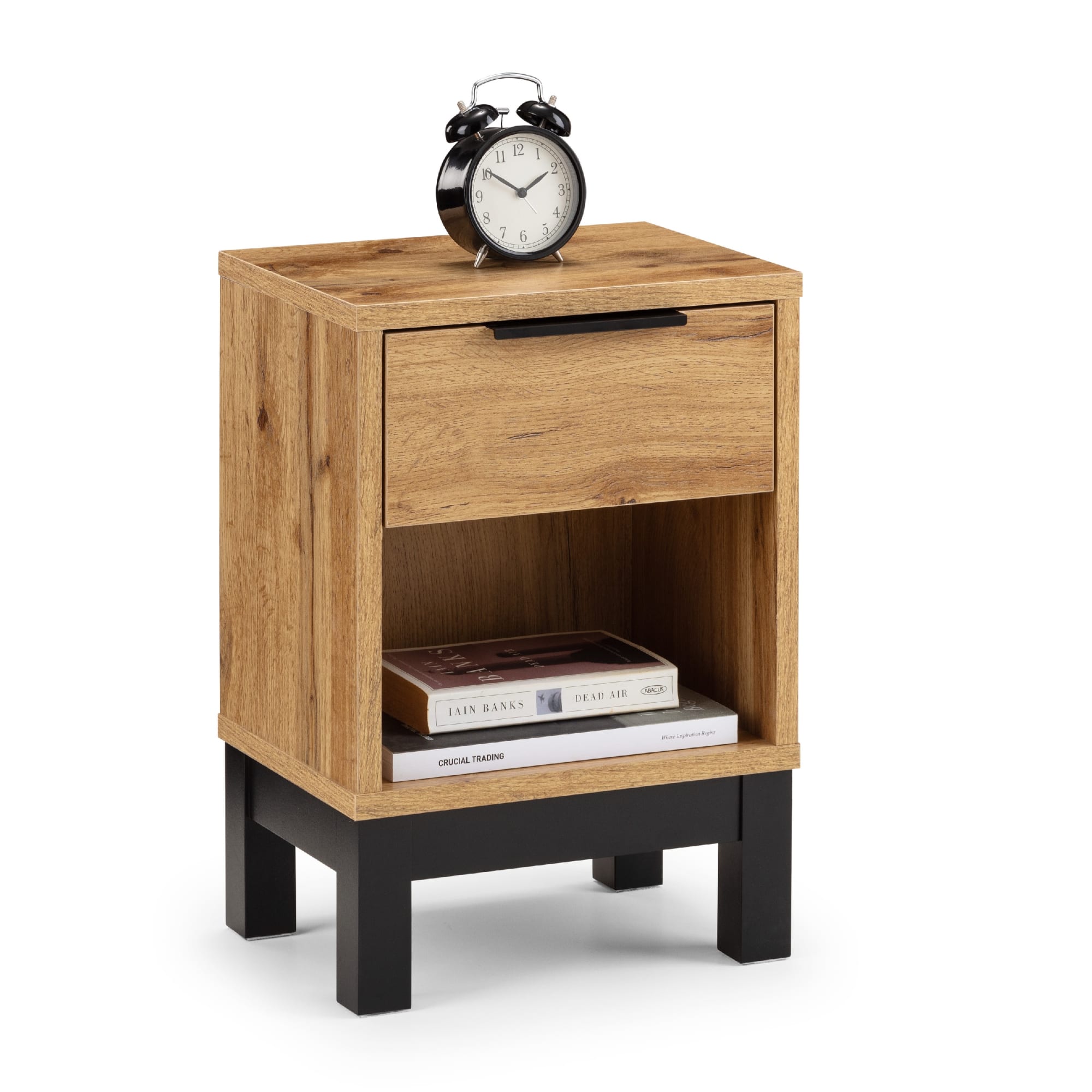 Bali 1 Drawer Bedside - Light Oak