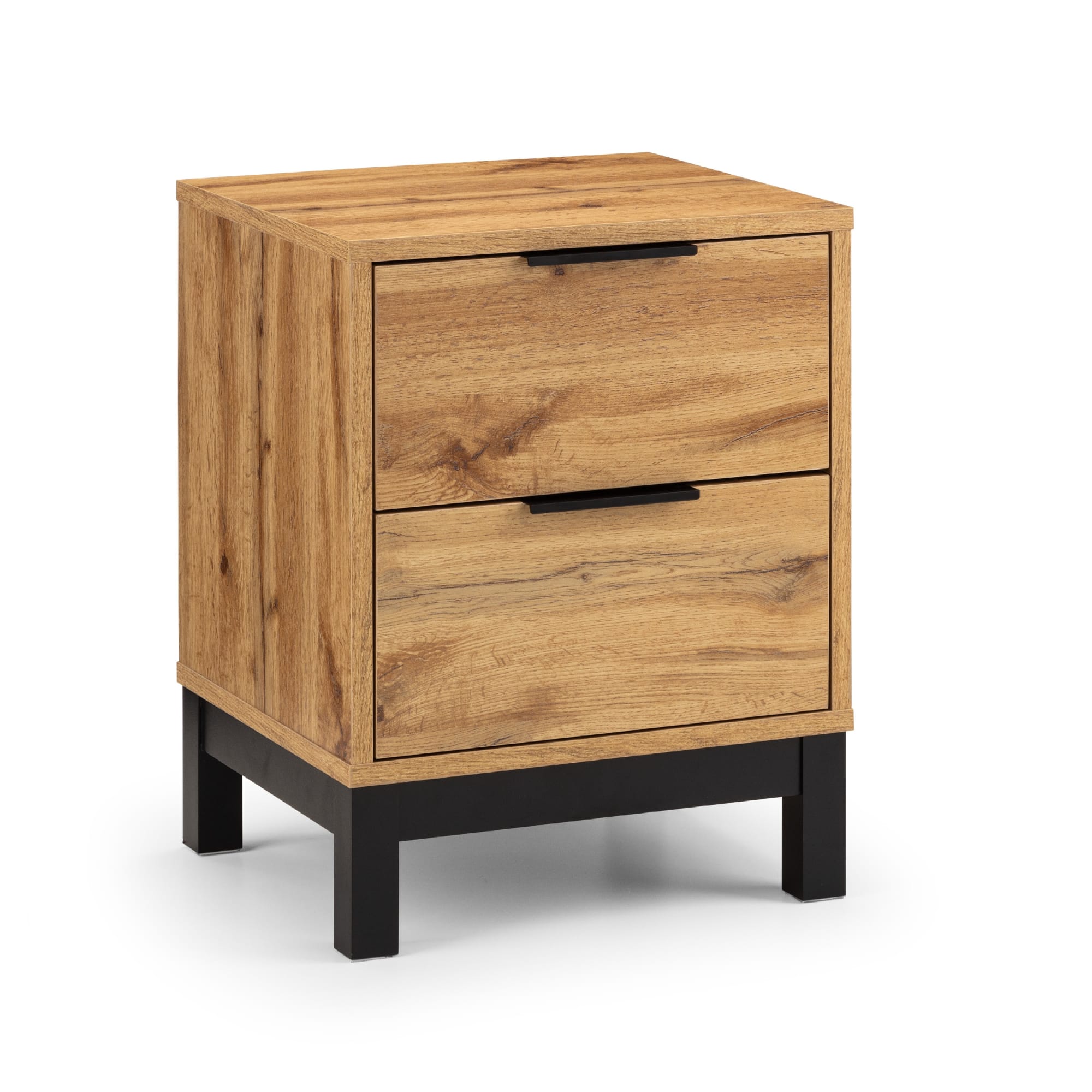 Bali 2 Drawer Bedside - Light Oak