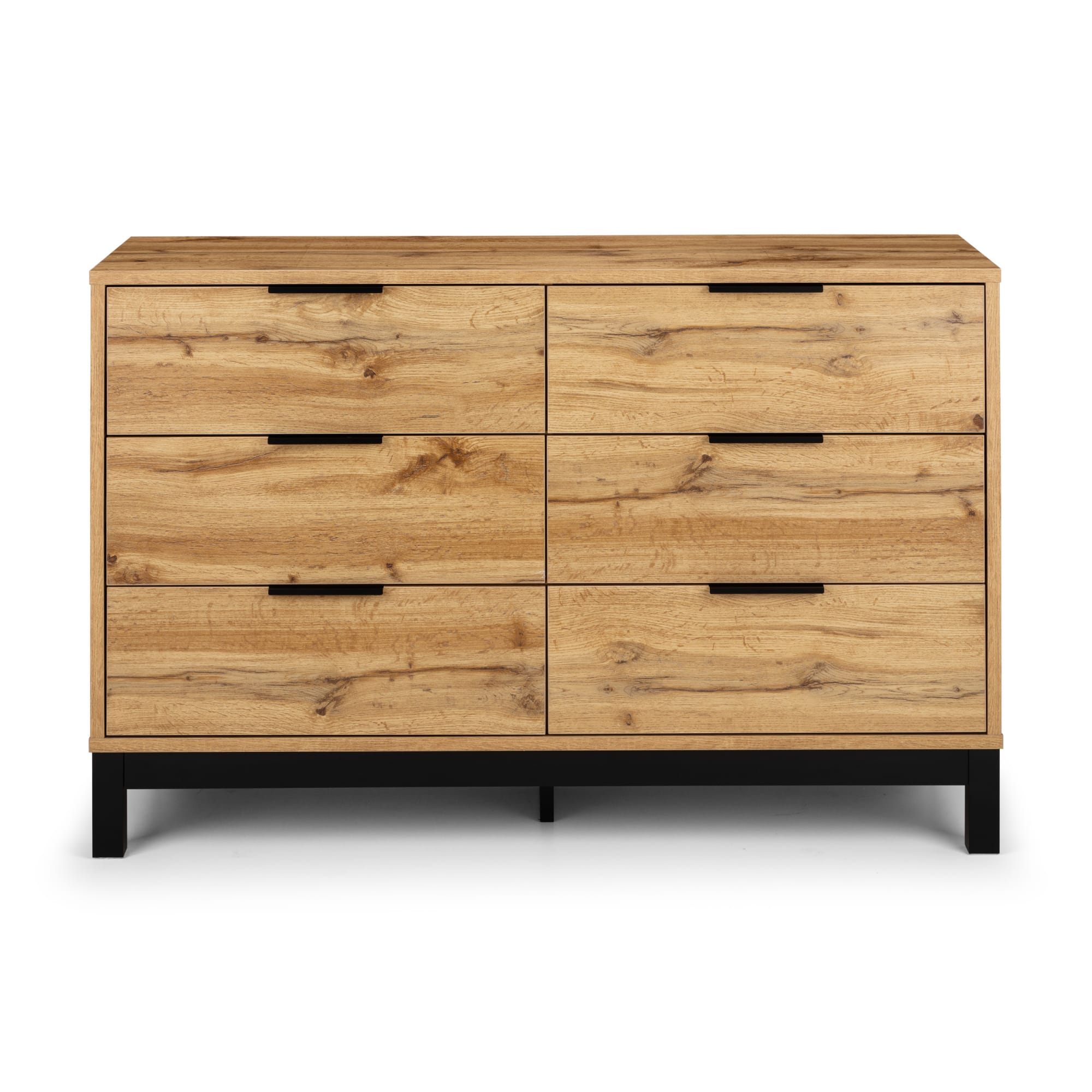 Bali 6 Drawer Wide Chest - Light Oak
