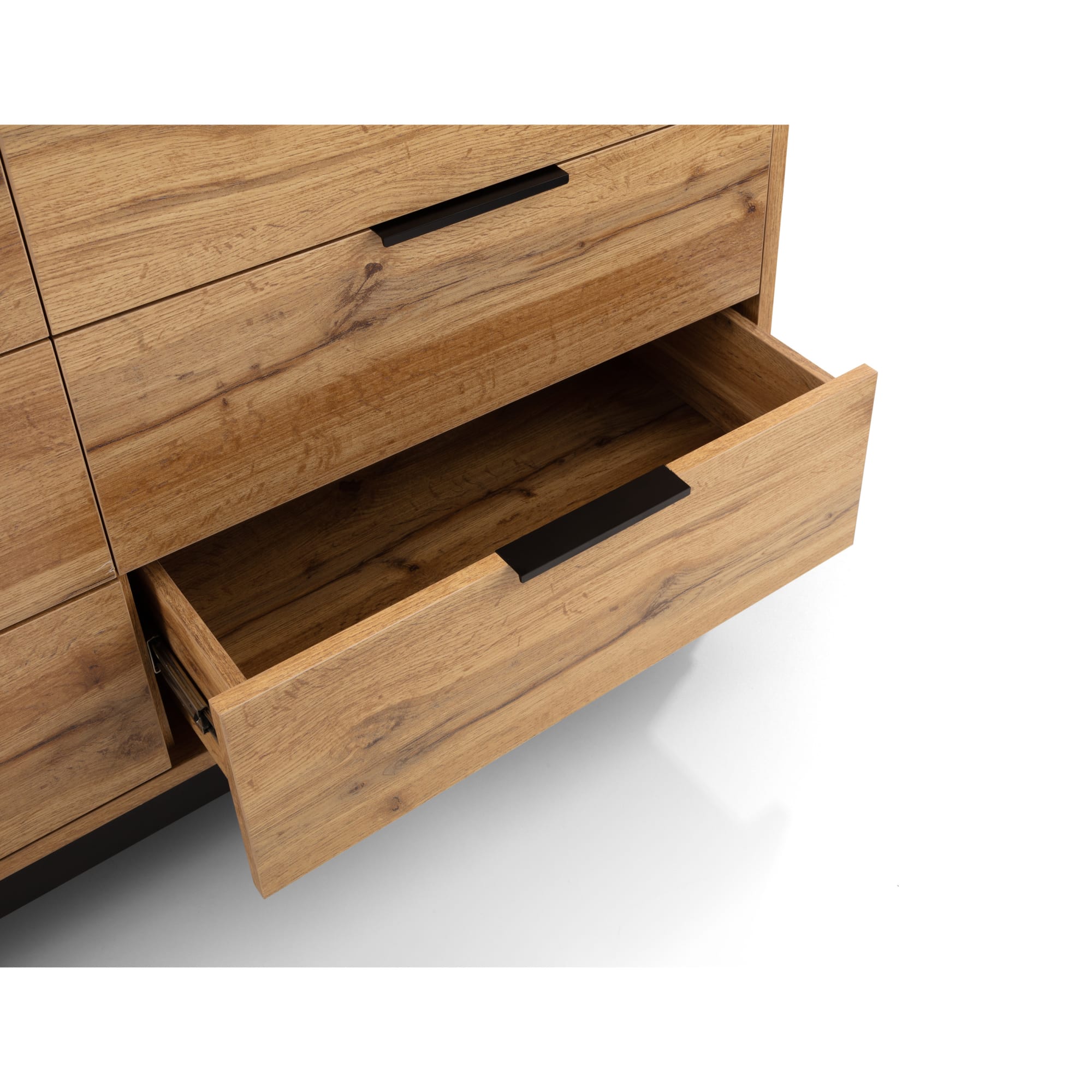 Bali 6 Drawer Wide Chest - Light Oak