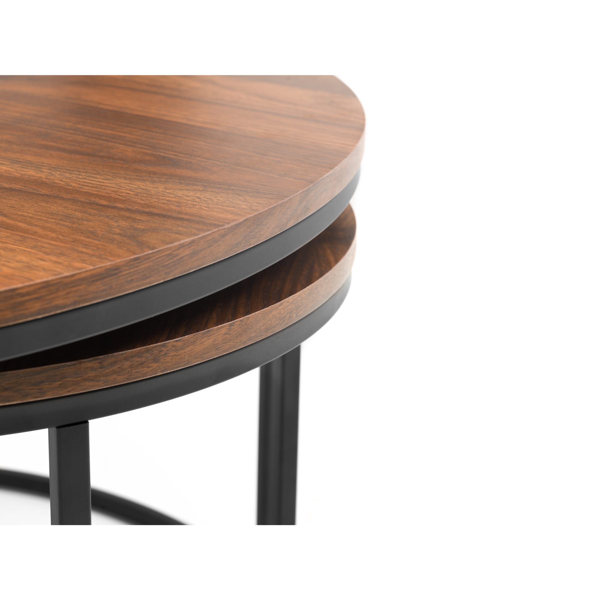 Bellini Round Nesting Coffee Table - Walnut