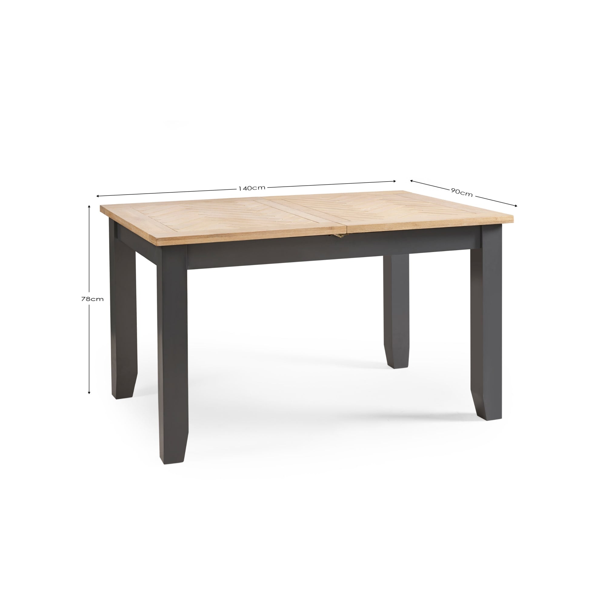 Bordeaux Extending Dining Table Dark Grey