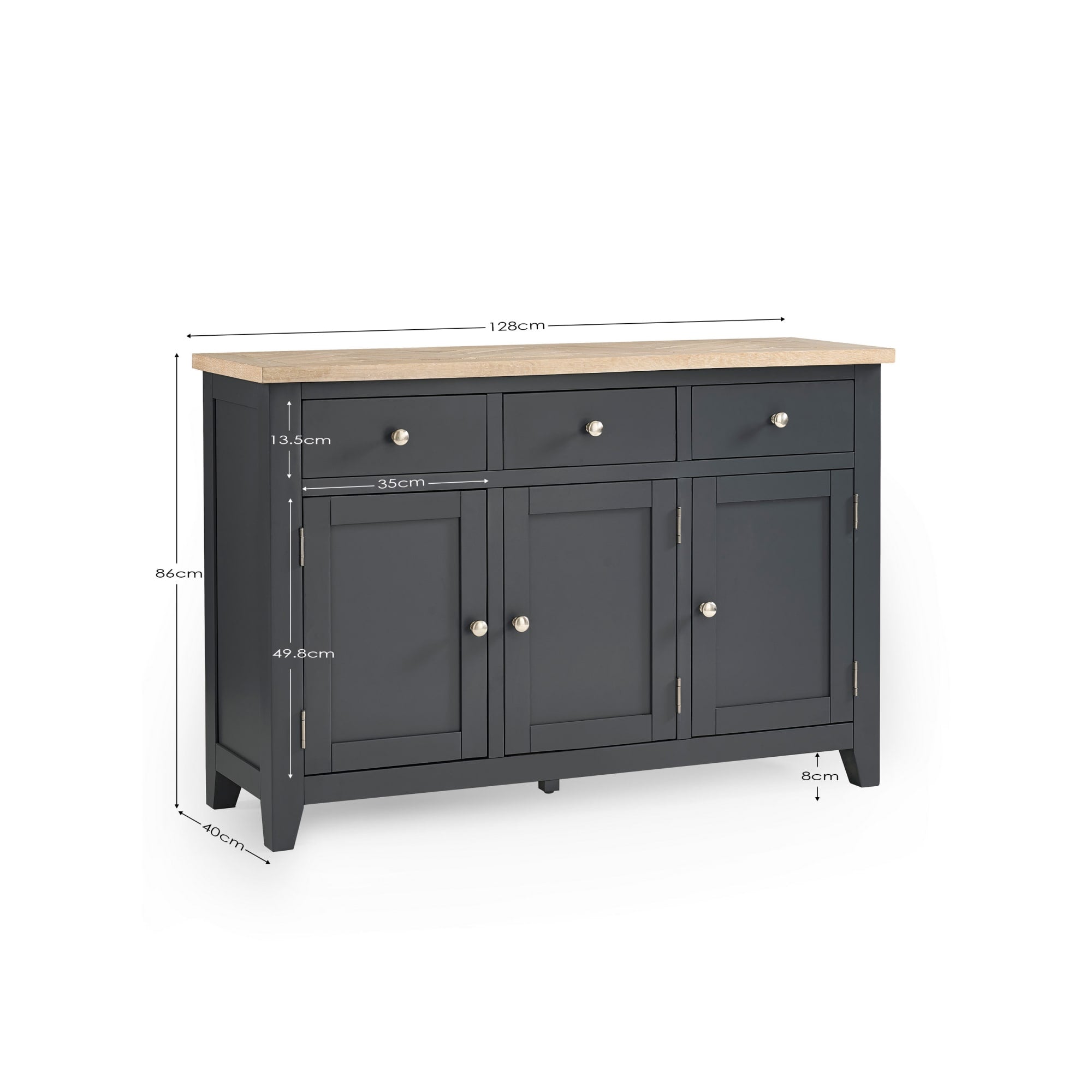 Bordeaux Sideboard Dark Grey
