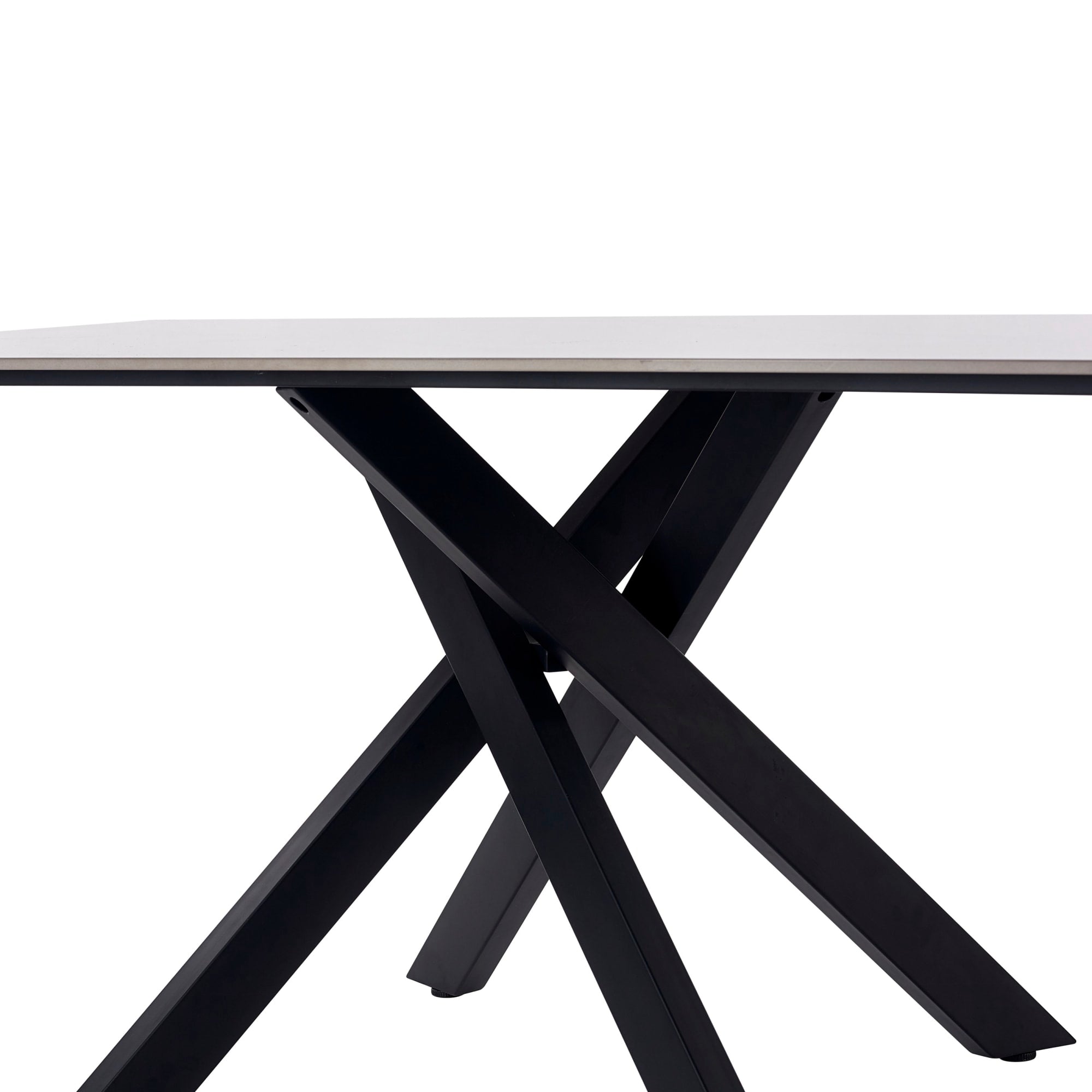 Bradley White Marble Dining Table