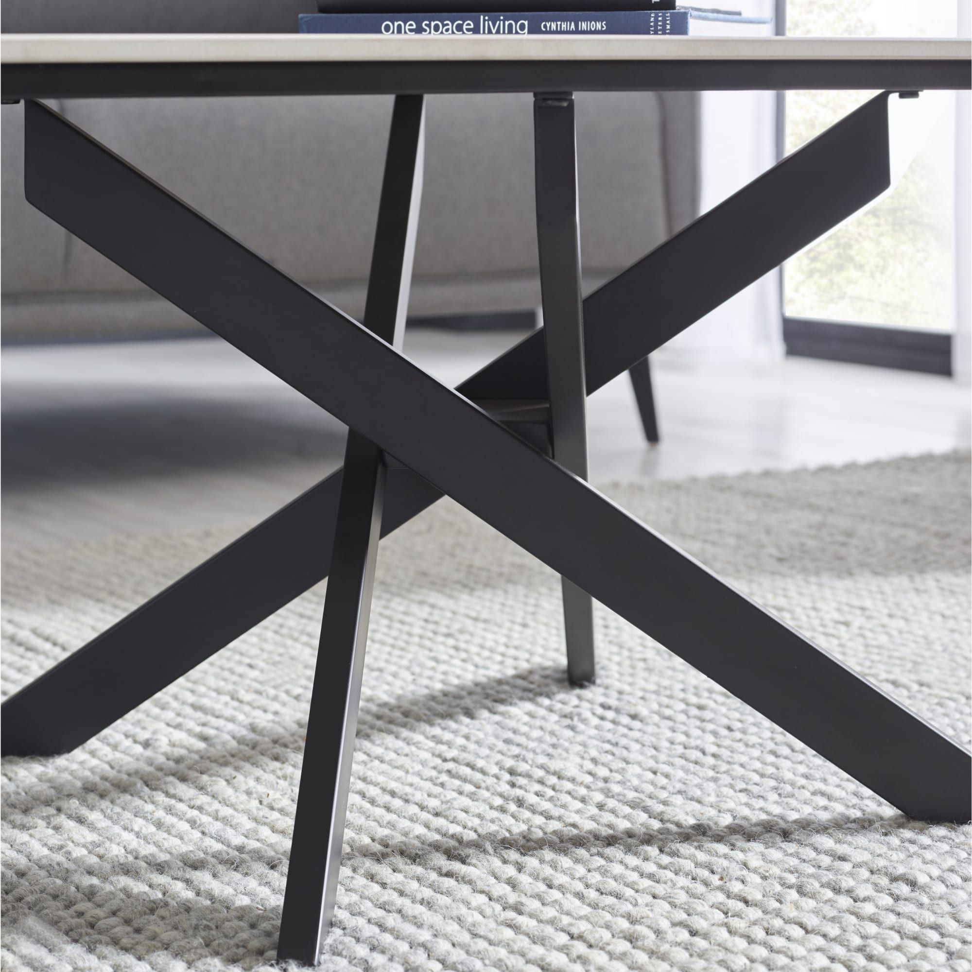 Bradley White Marble Coffee Table