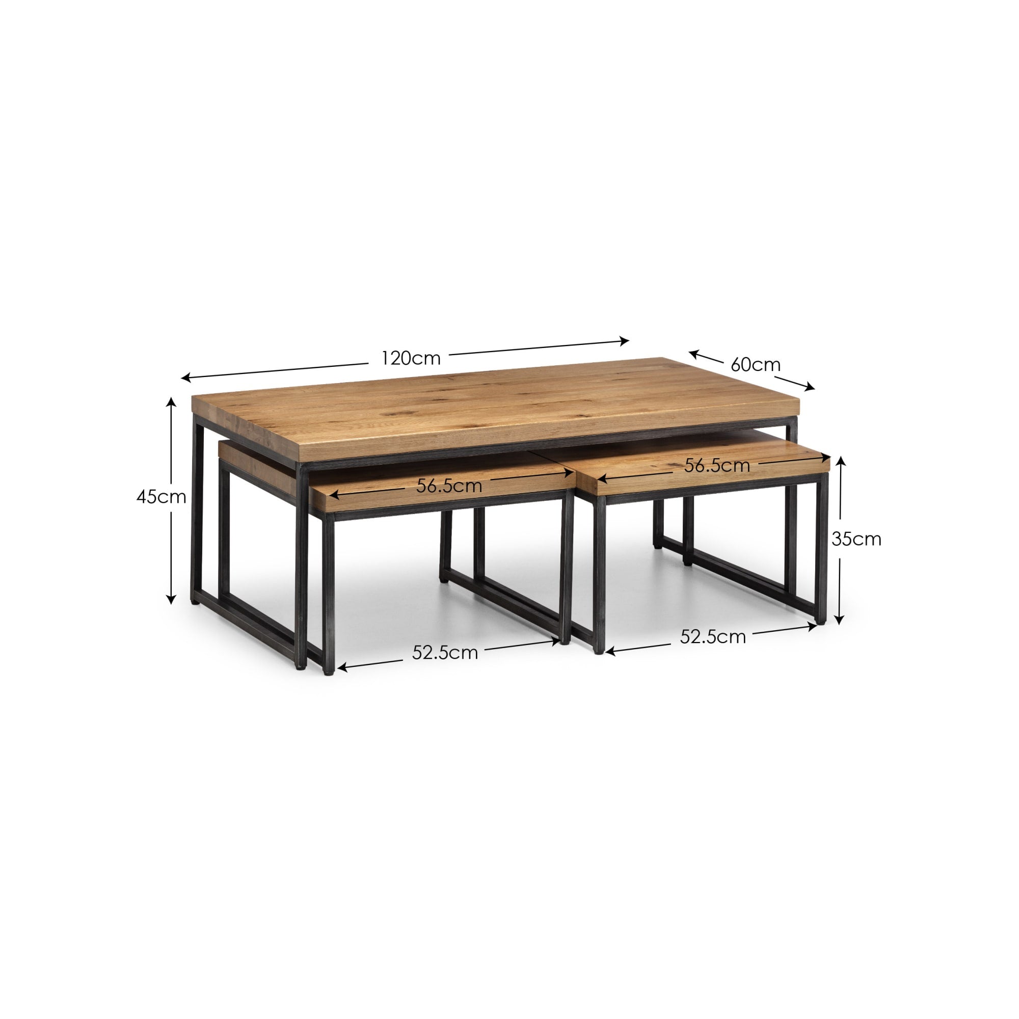 Brooklyn Nesting Coffee Tables - Oak