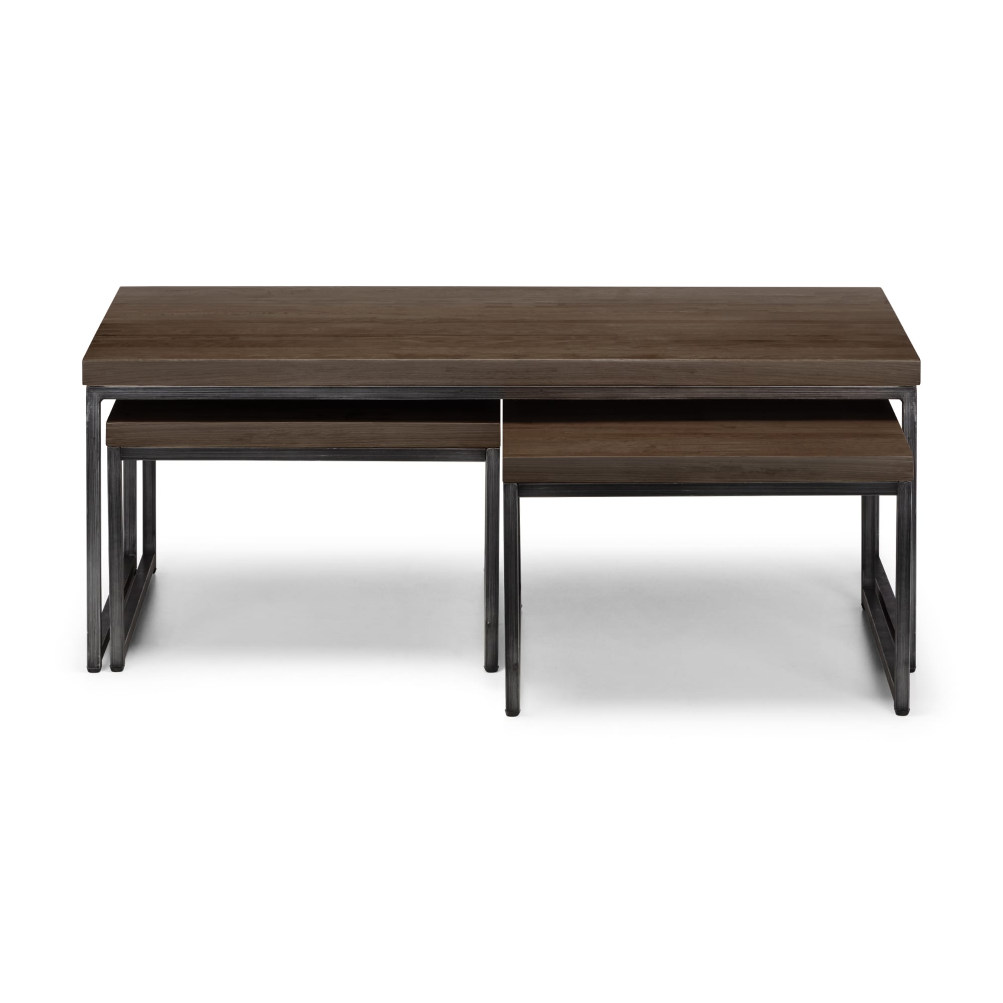 Brooklyn Nesting Coffee Tables - Dark Oak