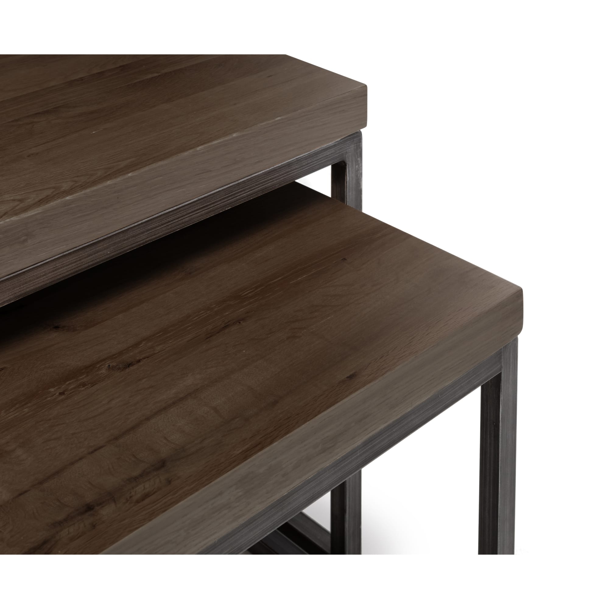Brooklyn Nesting Coffee Tables - Dark Oak