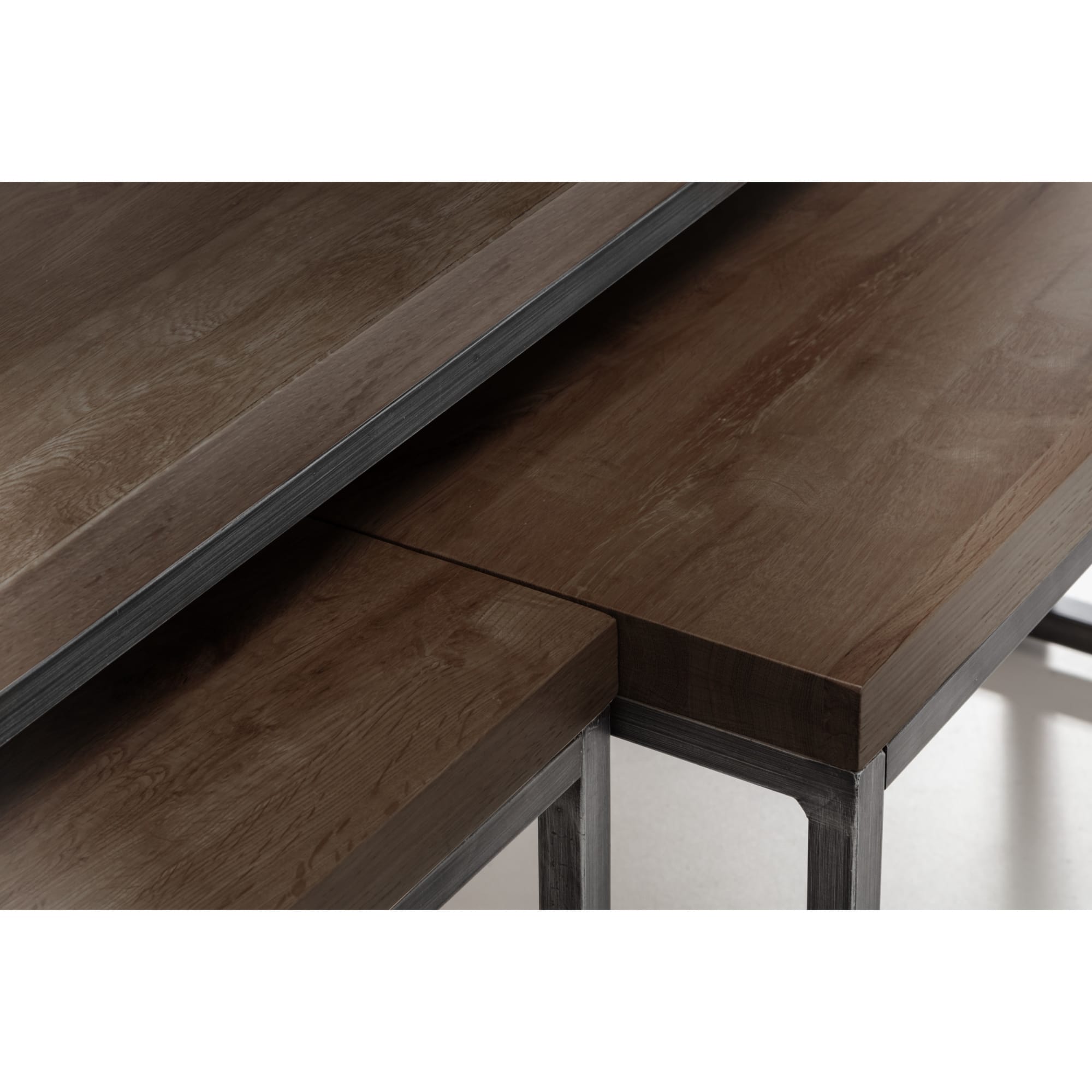 Brooklyn Nesting Coffee Tables - Dark Oak