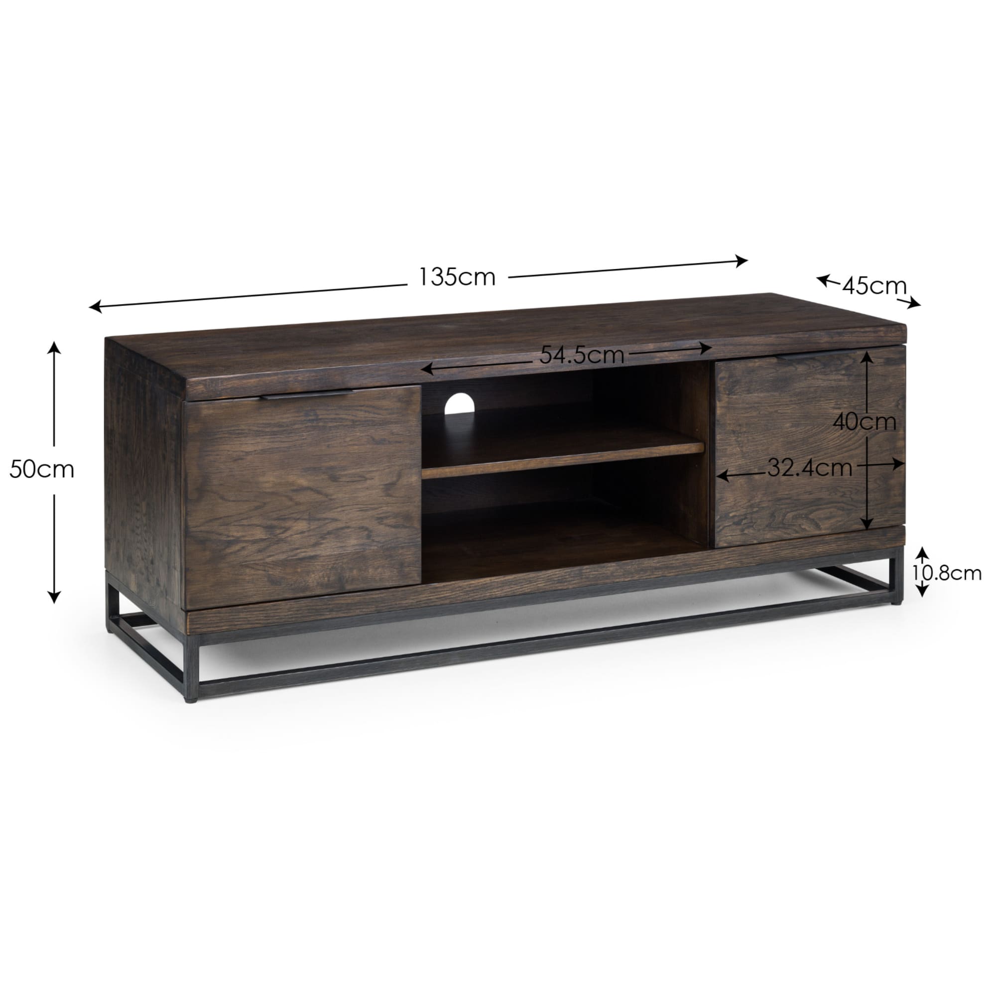 Brooklyn Tv Unit - Dark Oak