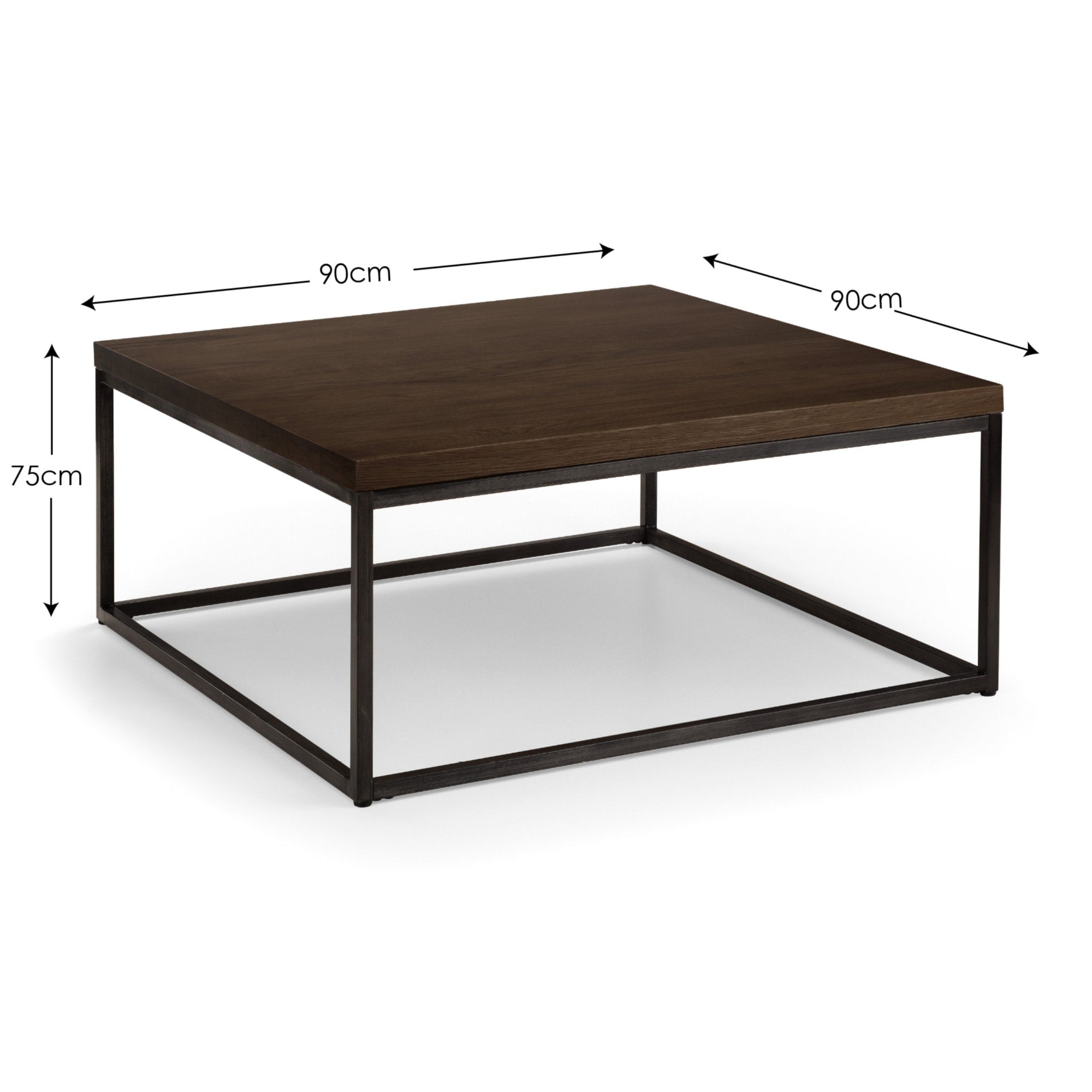 Brooklyn Square Coffee Table - Dark Oak