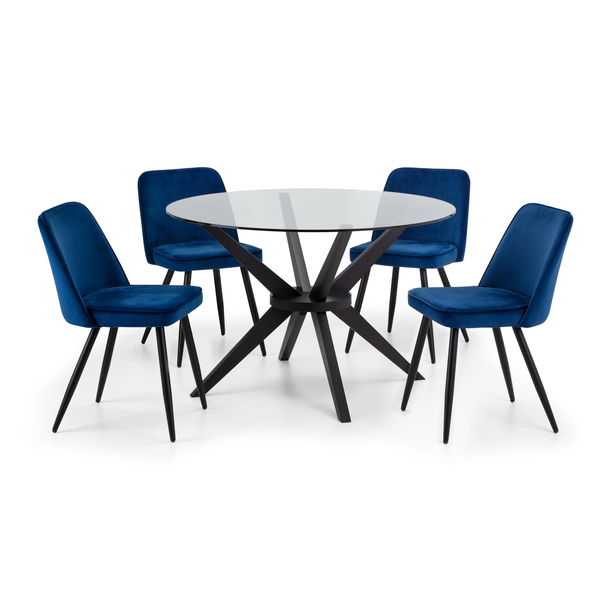 Set Of 2 Burgess Dining Chairs - Blue
