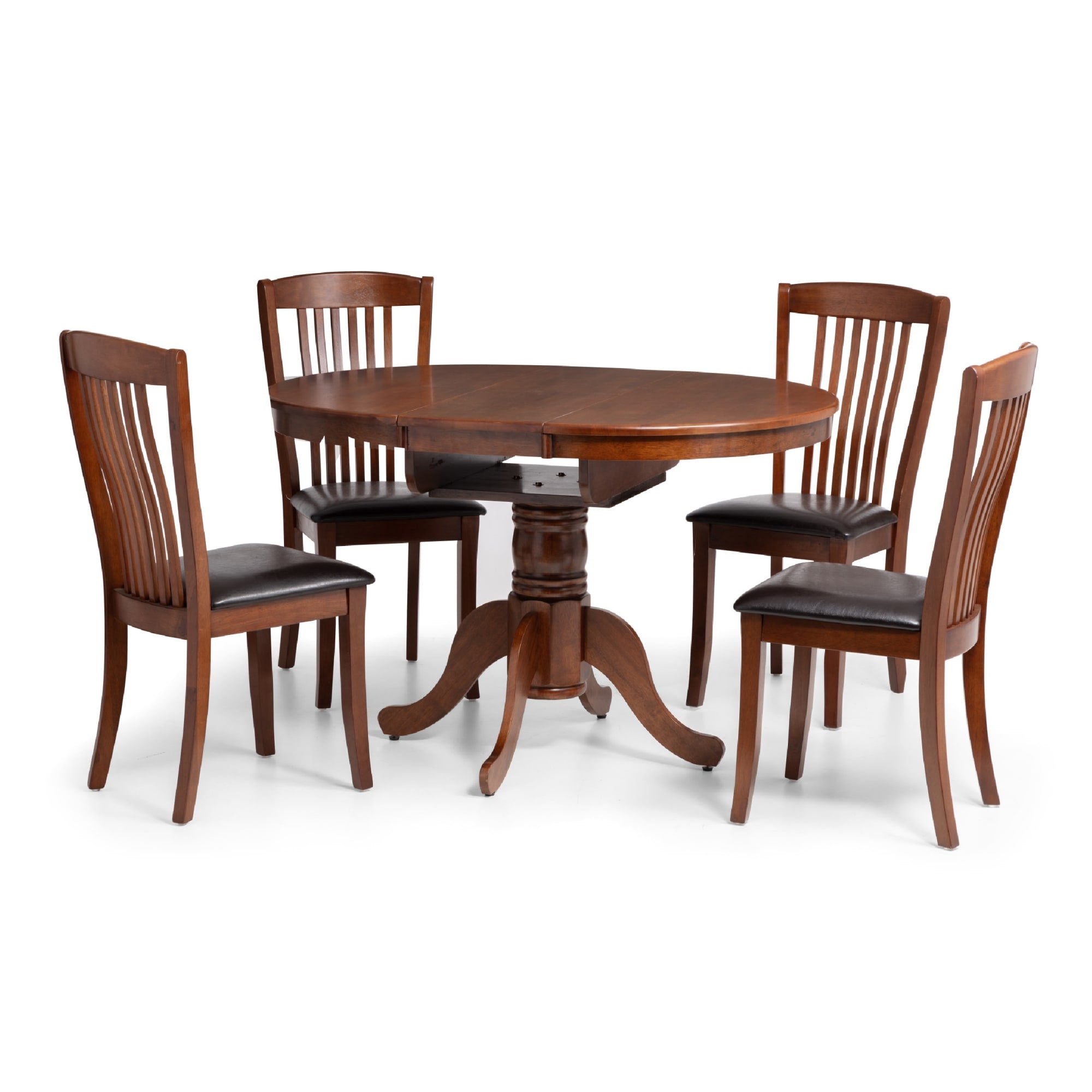 Canterbury Round To Oval Extending Table - Mahogany