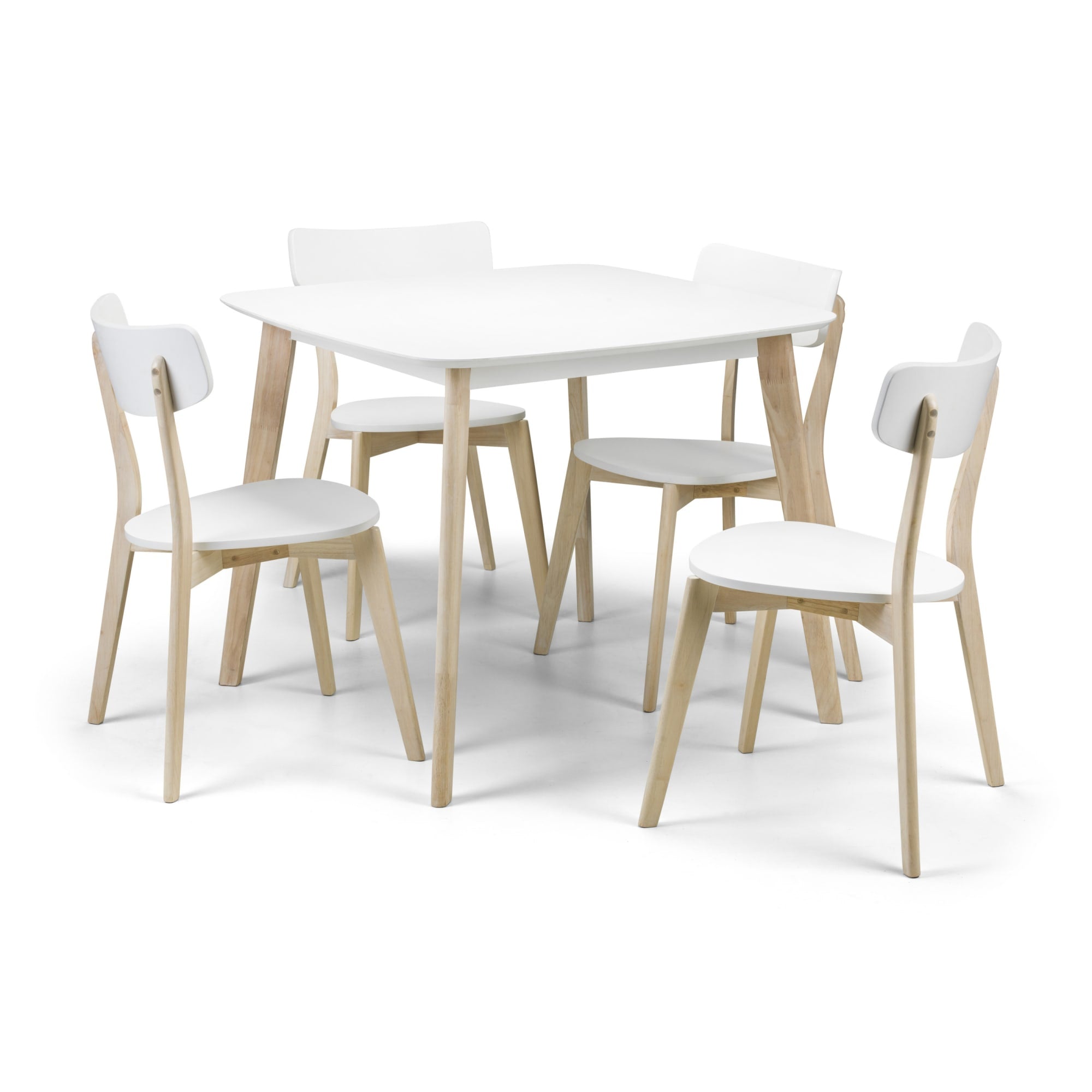Casa Square Dining Table White/Oak