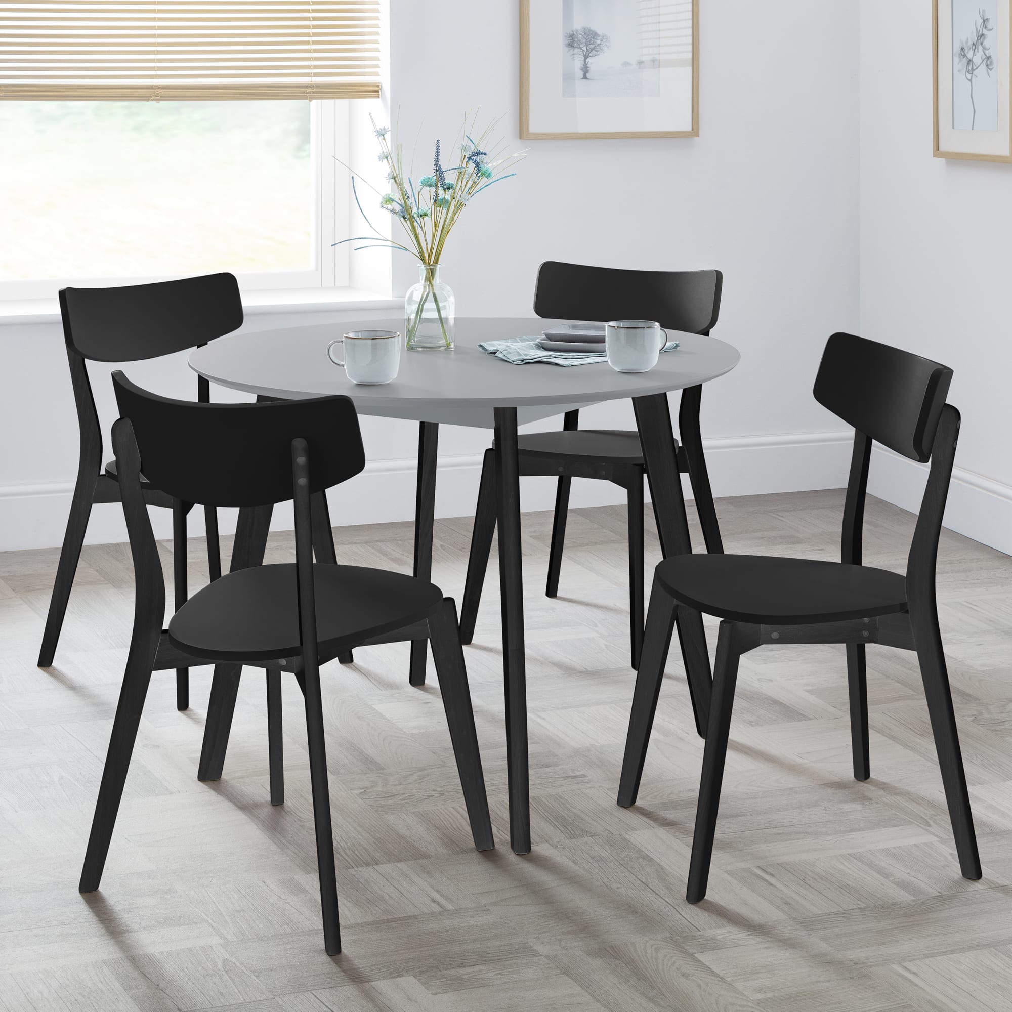 Set of 2 Casa Black Dining Chairs