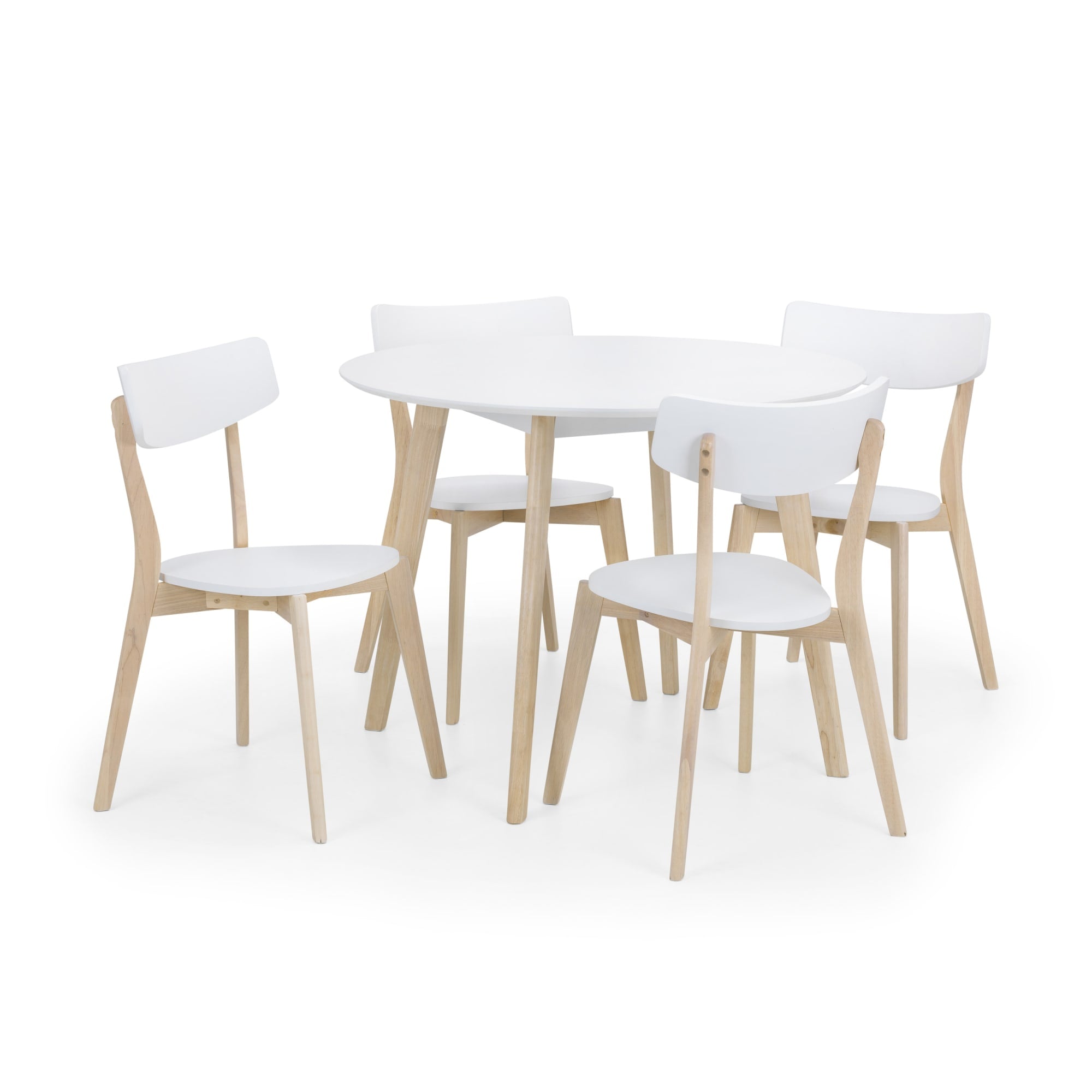 Casa Round Dining Table White/Oak