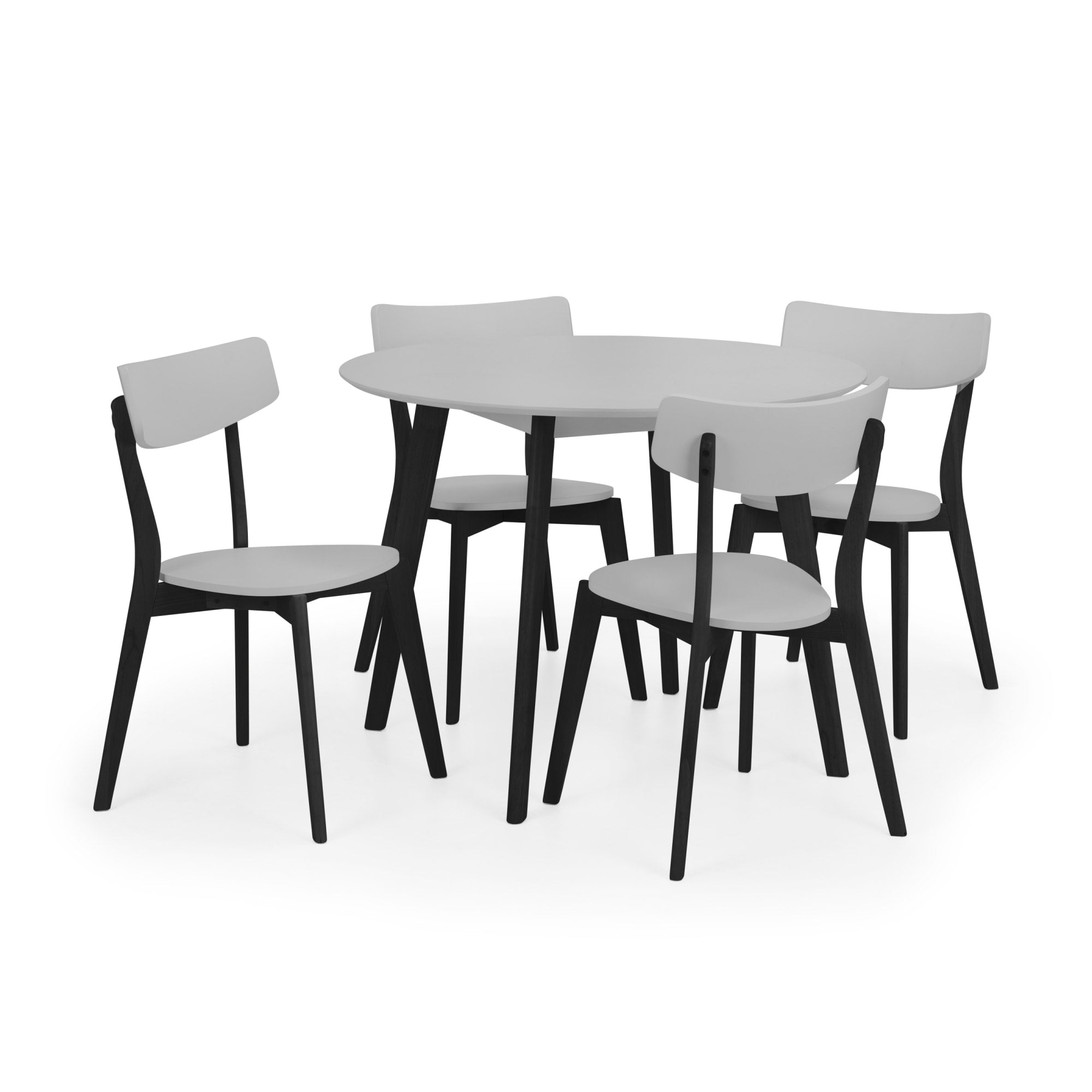 Casa Round Dining Table - Grey/Black