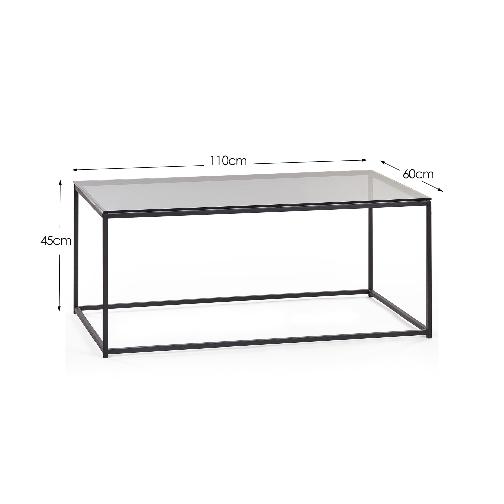 Chicago Coffee Table Smoked Glass