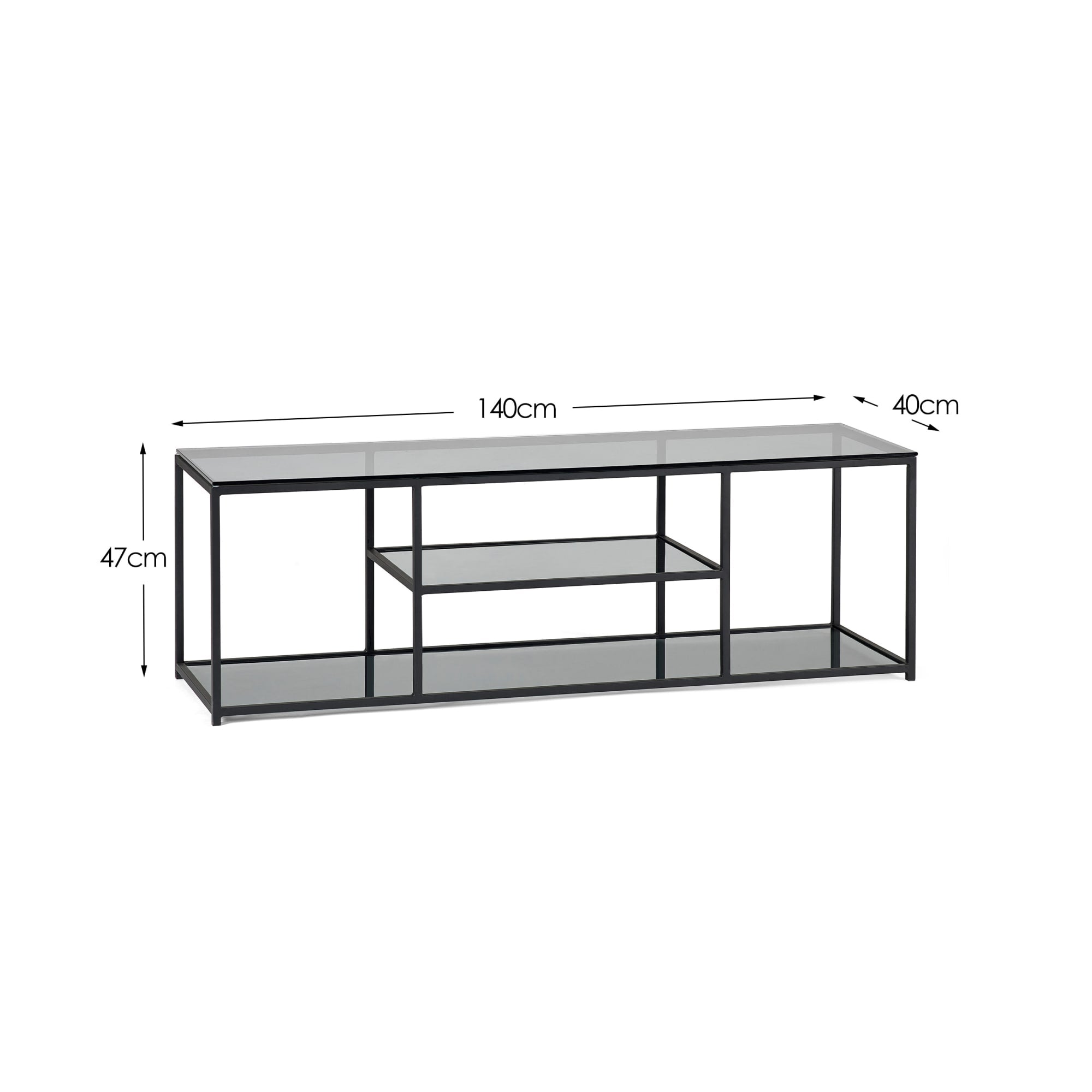 Chicago Tv Unit Smoked Glass
