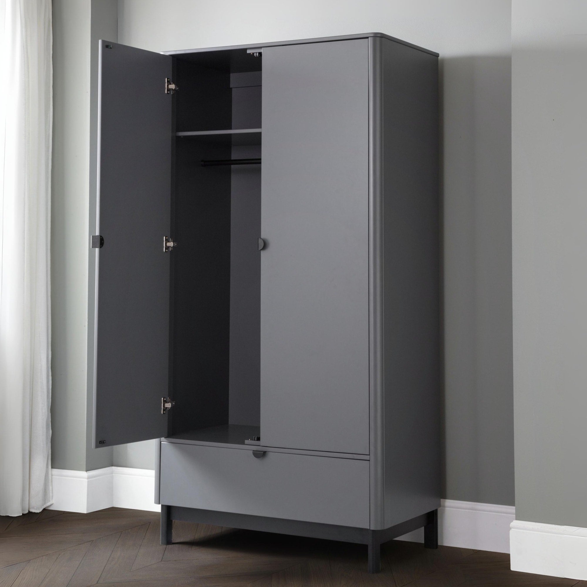 Chloe 2 Door 1 Drawer Wardrobe