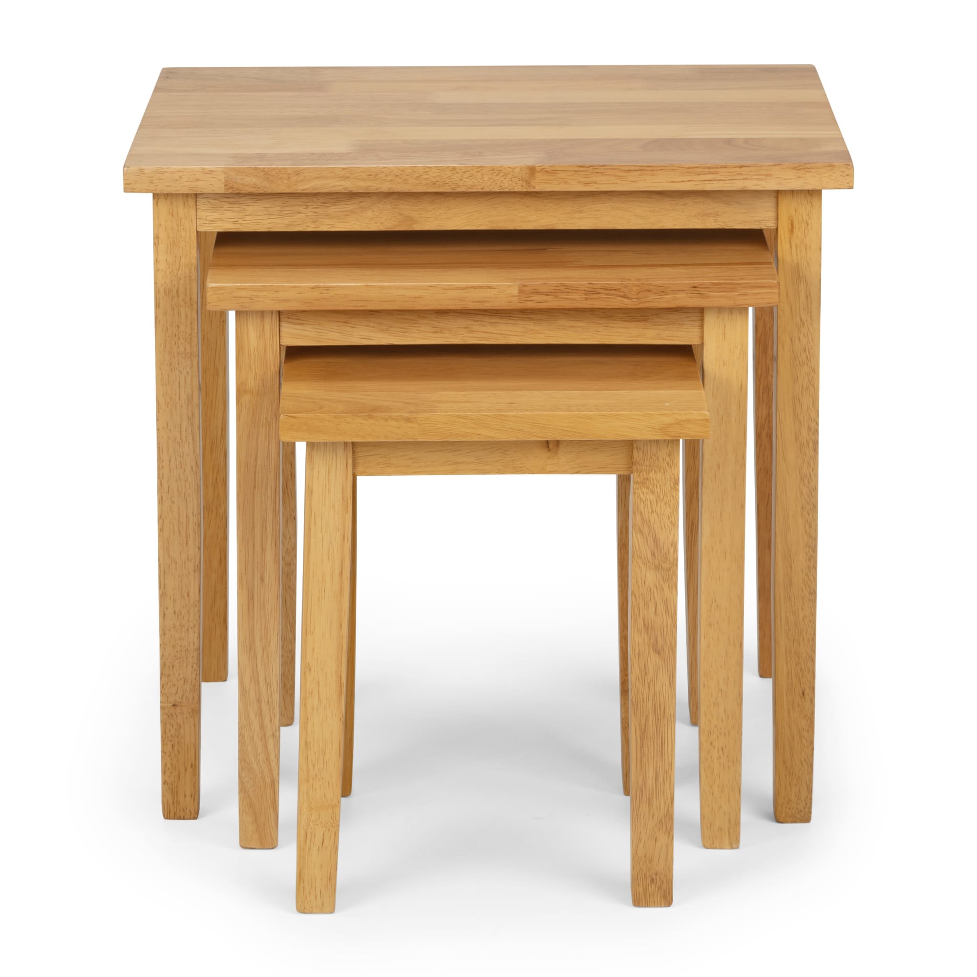 Cleo Nest Of Tables - Natural Oak Finish