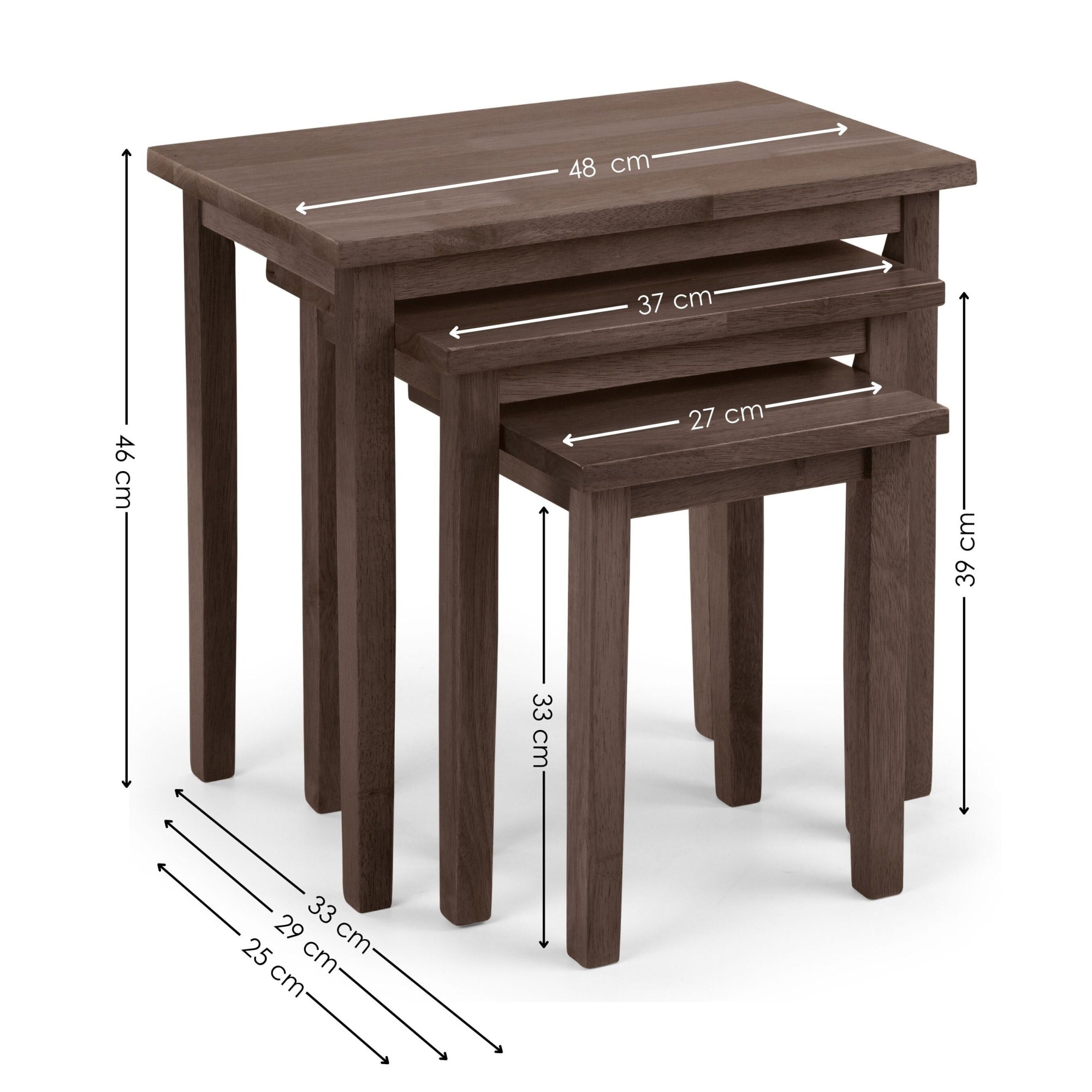 Cleo Walnut Nest of Tables