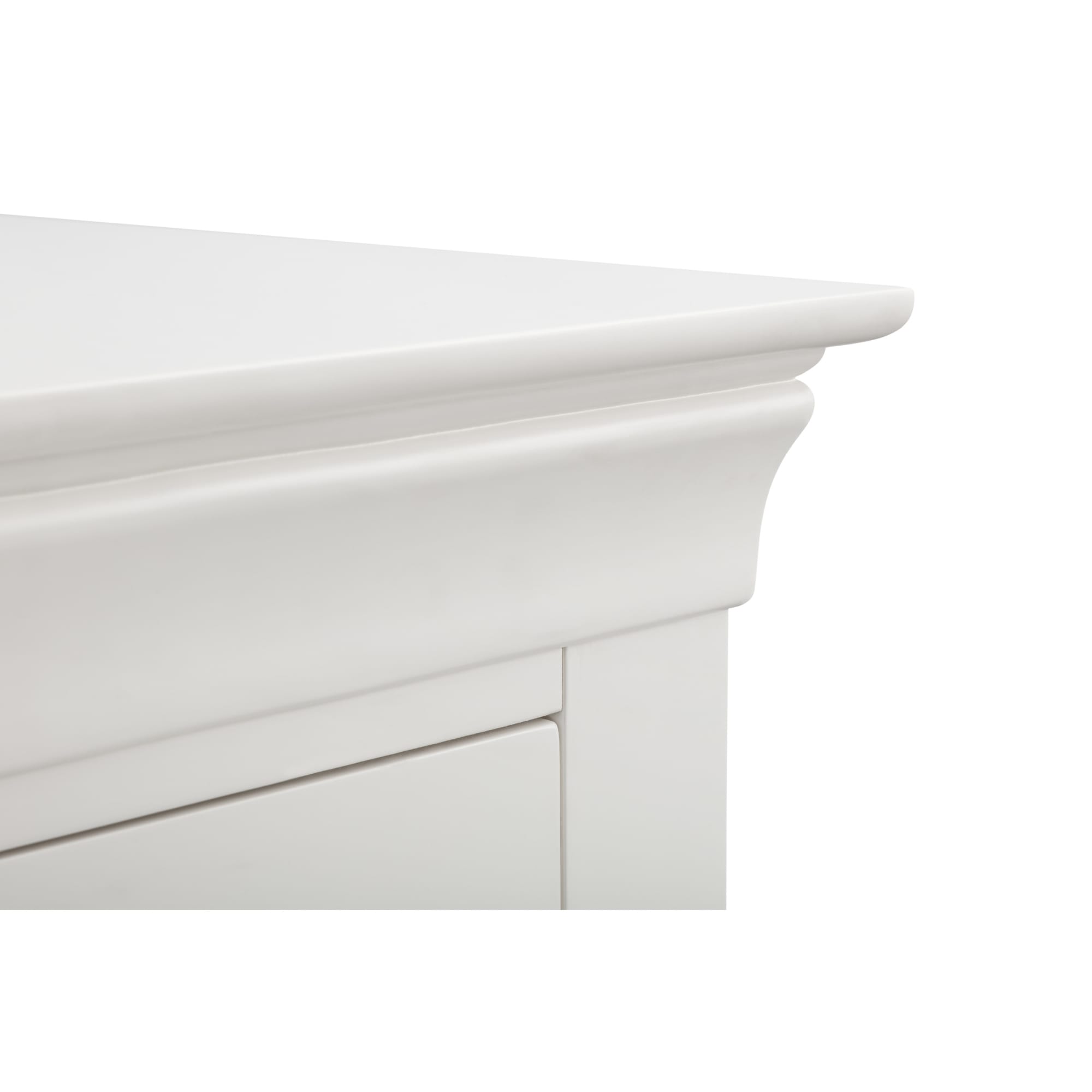 Clermont 2 Drawer Bedside - Surf White