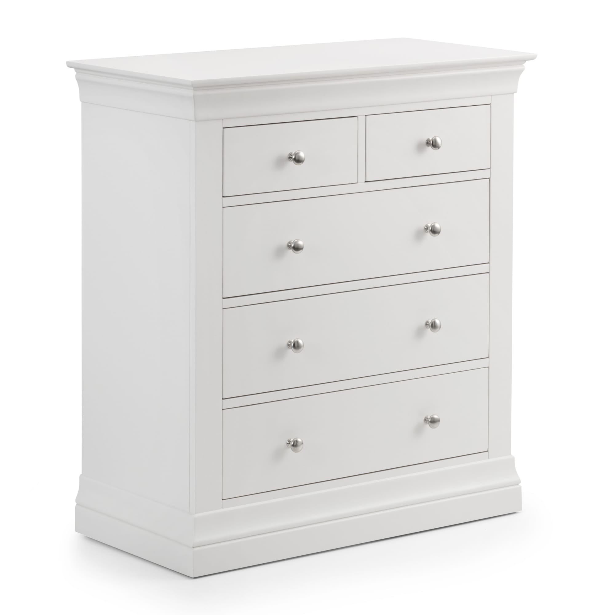 Clermont 3+2 Drawer Chest - Surf White