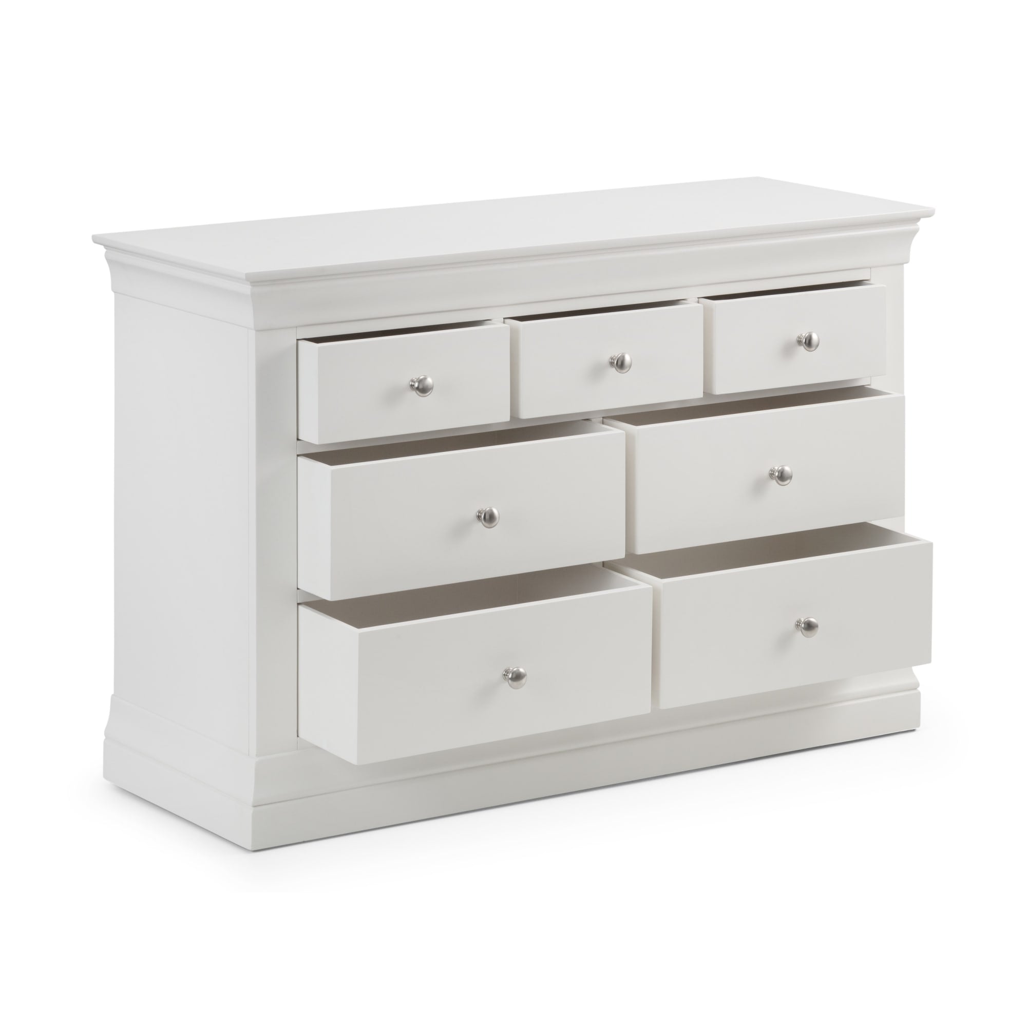 Clermont 4+3 Drawer Chest - Surf White