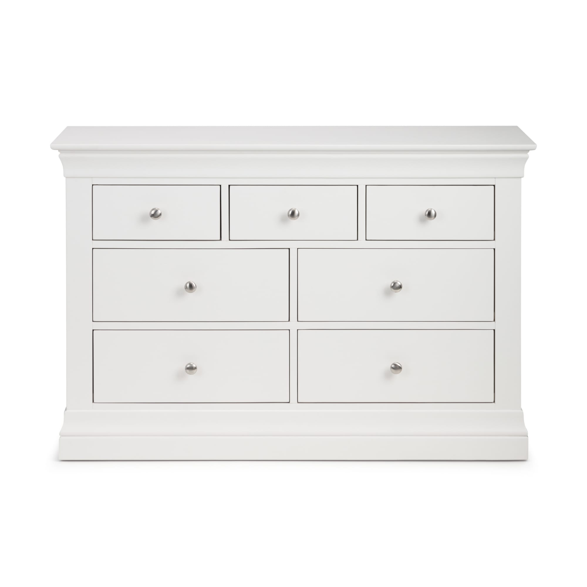 Clermont 4+3 Drawer Chest - Surf White