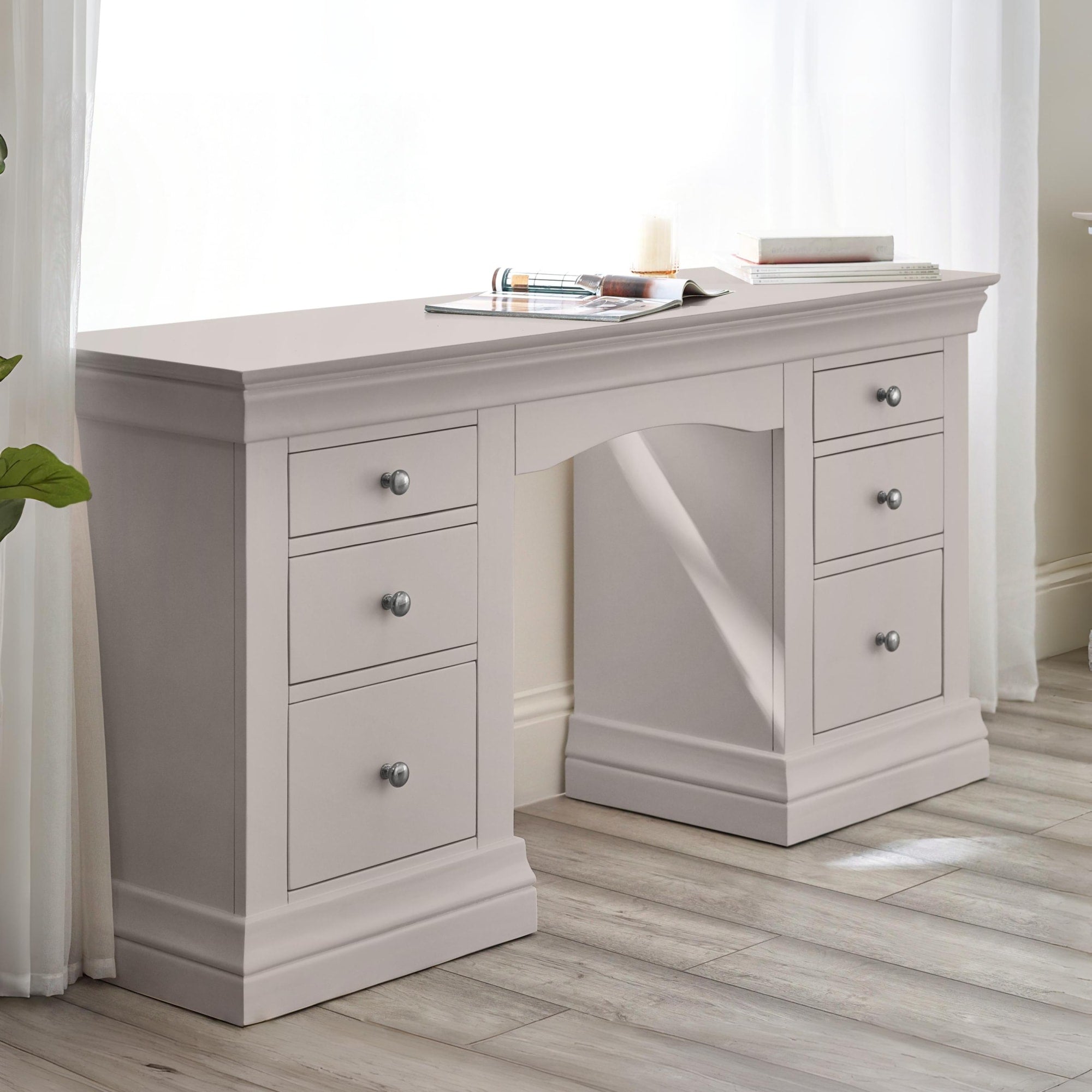 Clermont Dressing Table - Light Grey