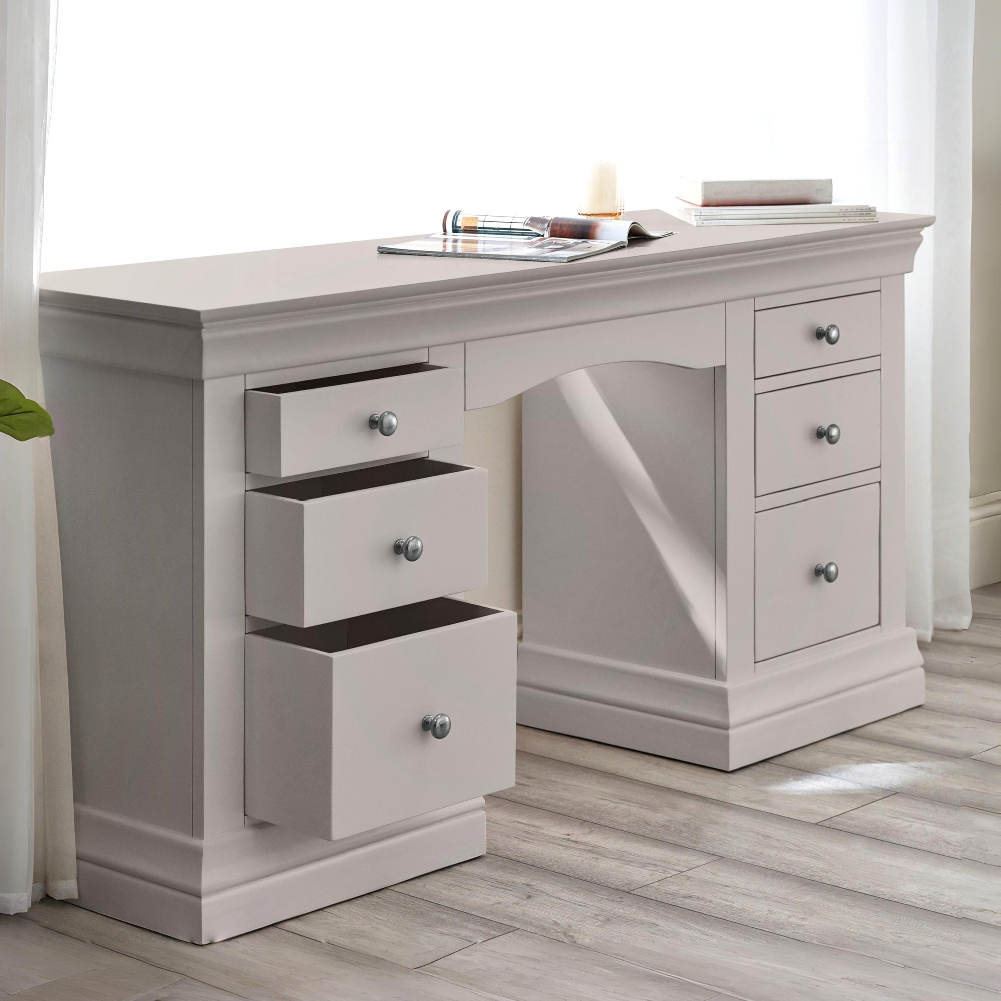 Clermont Dressing Table - Light Grey