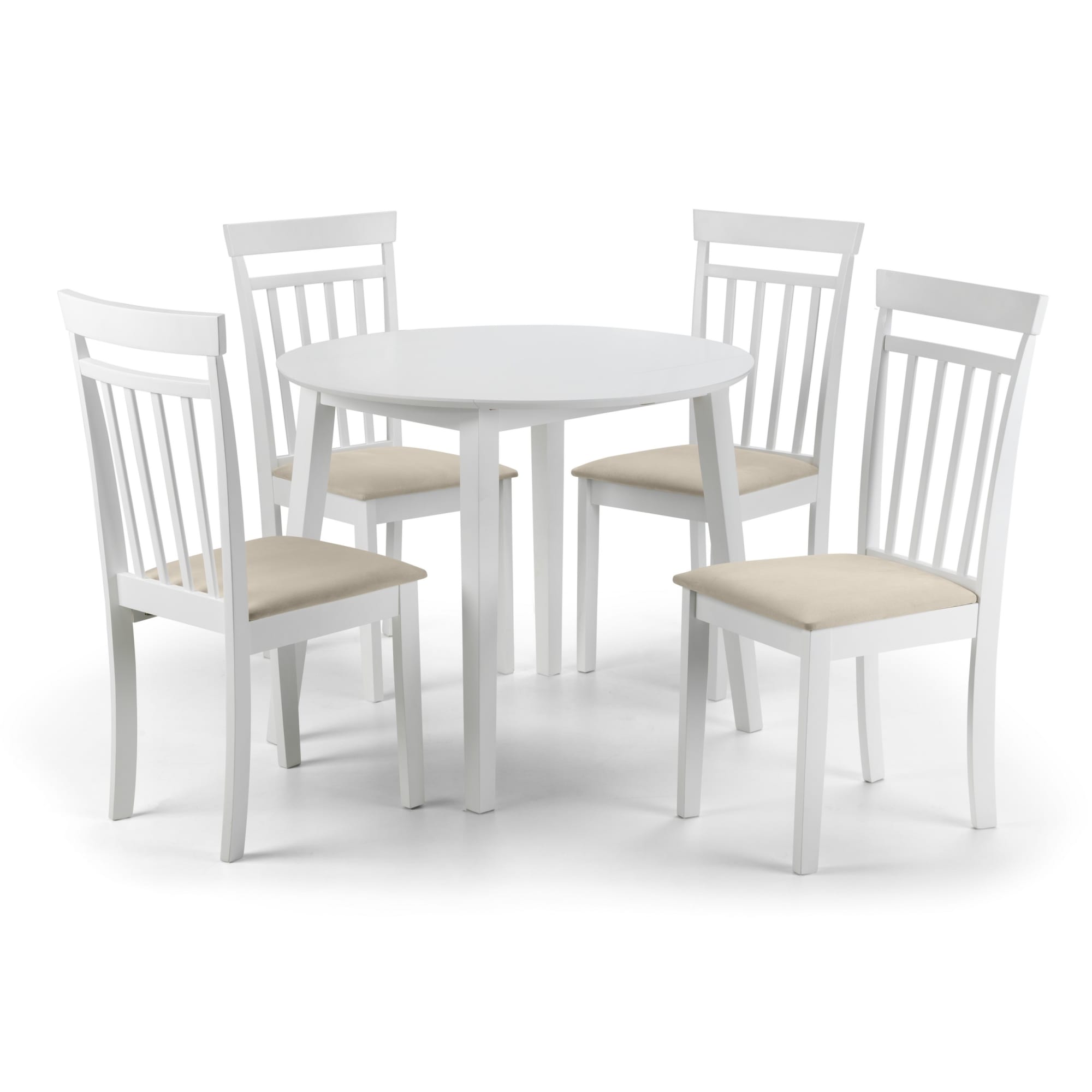 Set Of 2 Coast White Dining Chairs